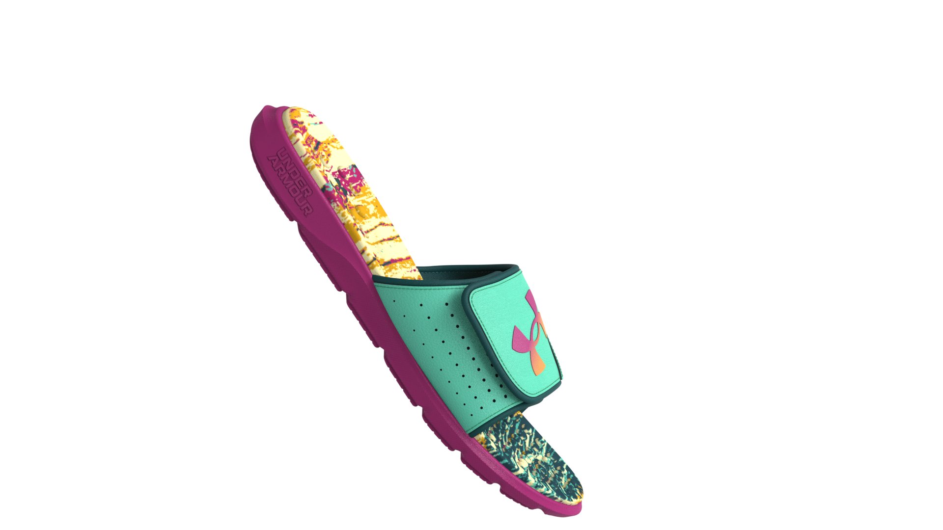 UA Ignite Pro Graphic Footbed Men's Slides 4