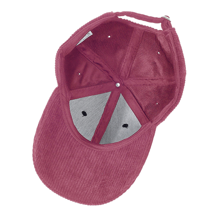 Stock Corduroy 6-Panel Structured Cap w/ Metal Buckle 18