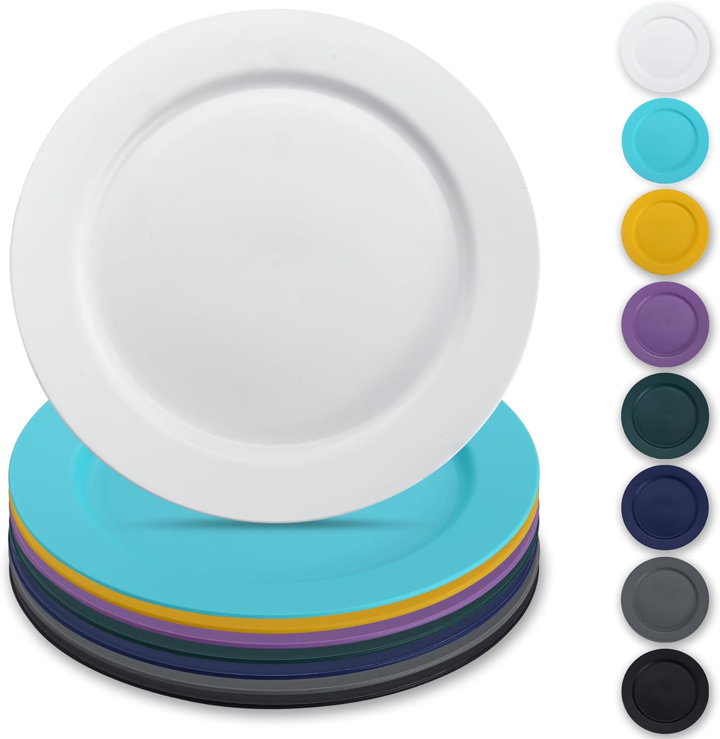 Reusable Flat Dinner Plates 3