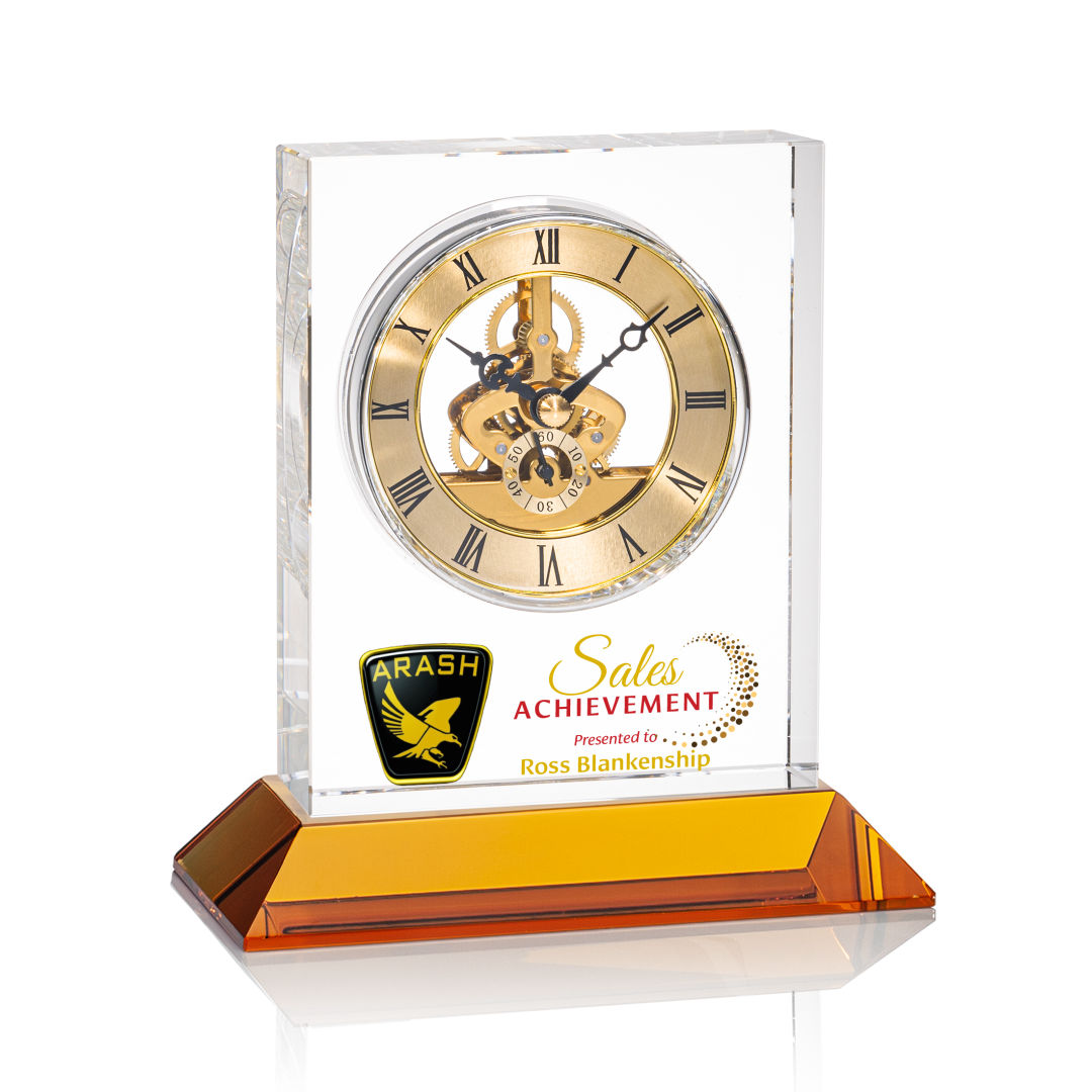 Ashland VividPrint™ Clock on Base - Gold Dial 20