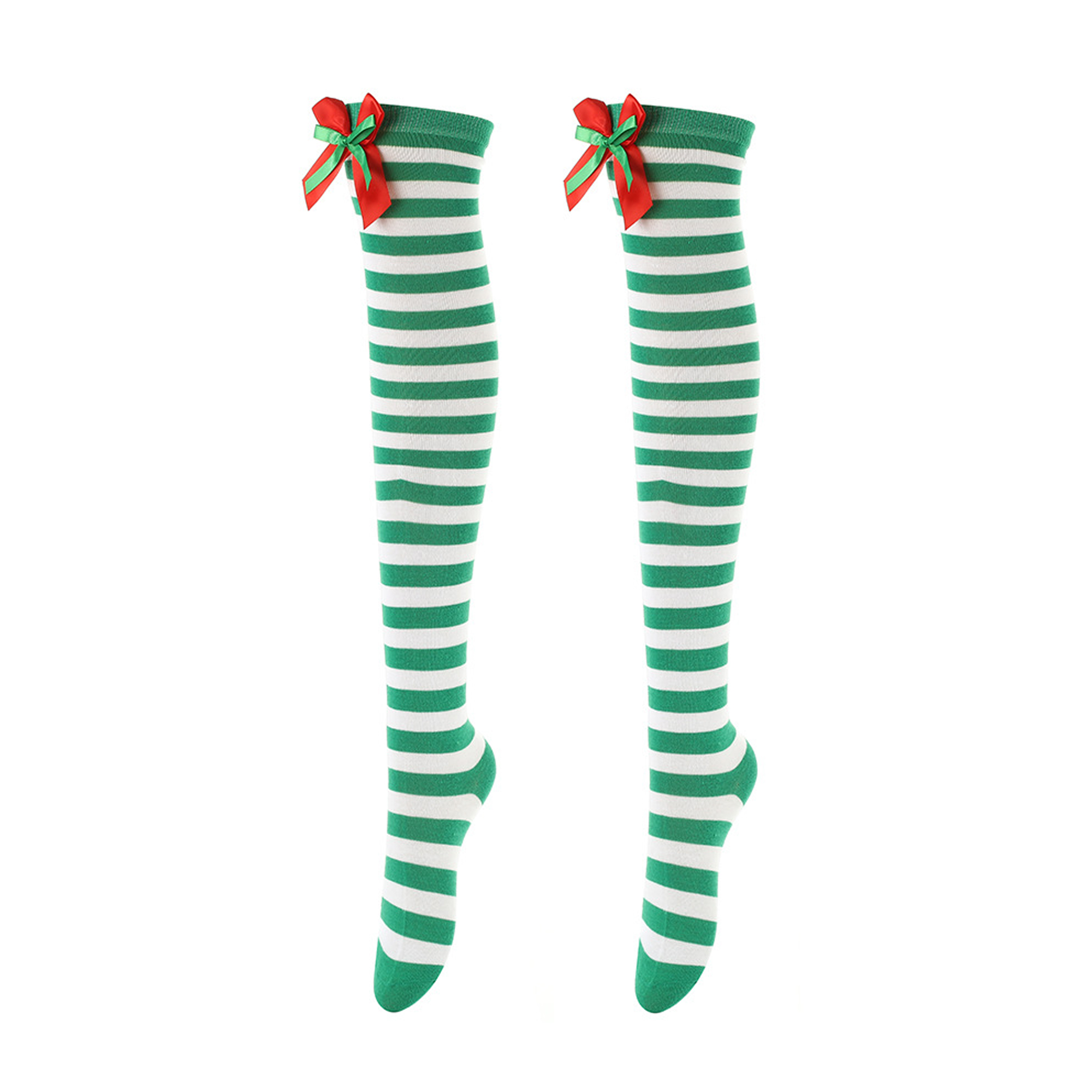 Long Striped Socks Christmas 5