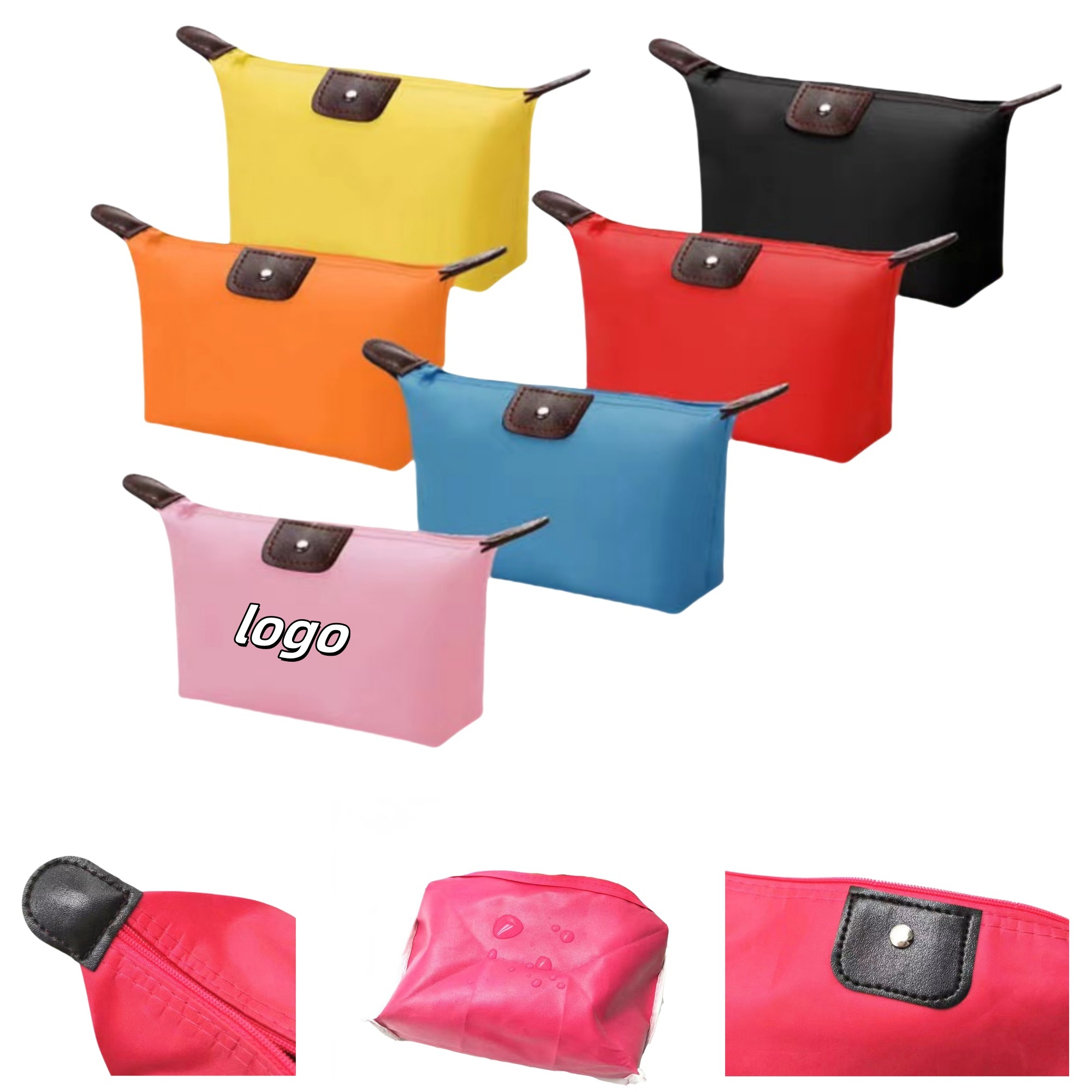Lightweight Nylon Waterproof Cosmetic Bag MOQ50 2
