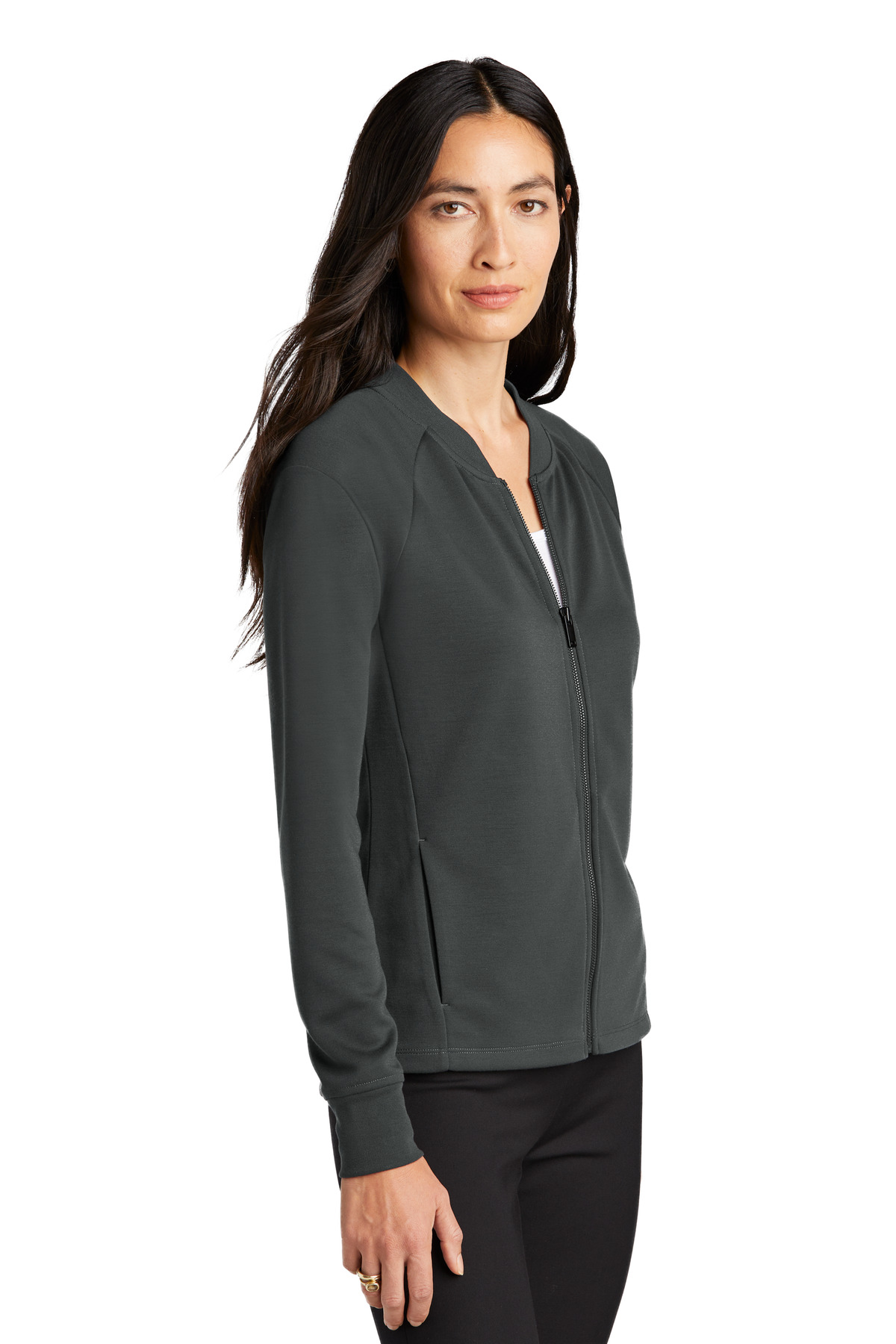 Mercer+Mettle Women's Double-Knit Bomber MM3001 3