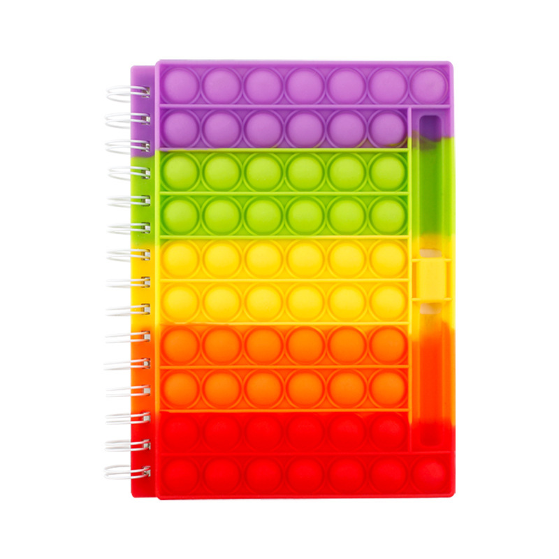 Bubble Fidget Push Pop Spiral Notebook w/Pen Hole 2