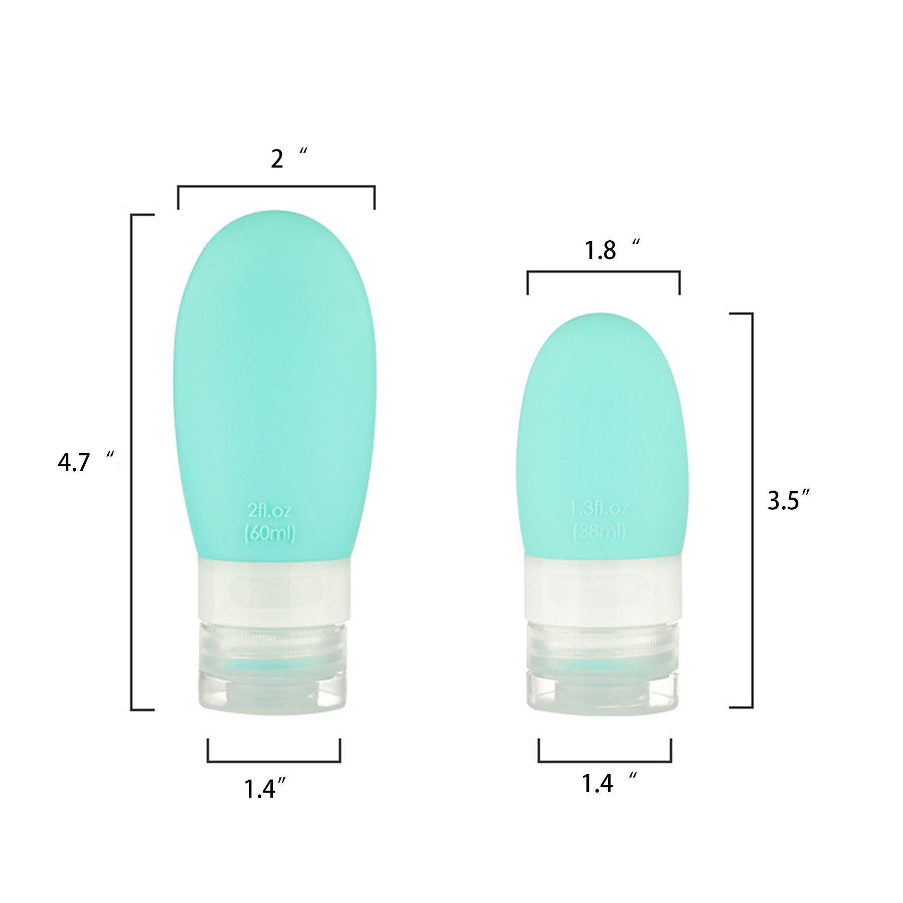 Squeezable Silicone Travel Bottles 3