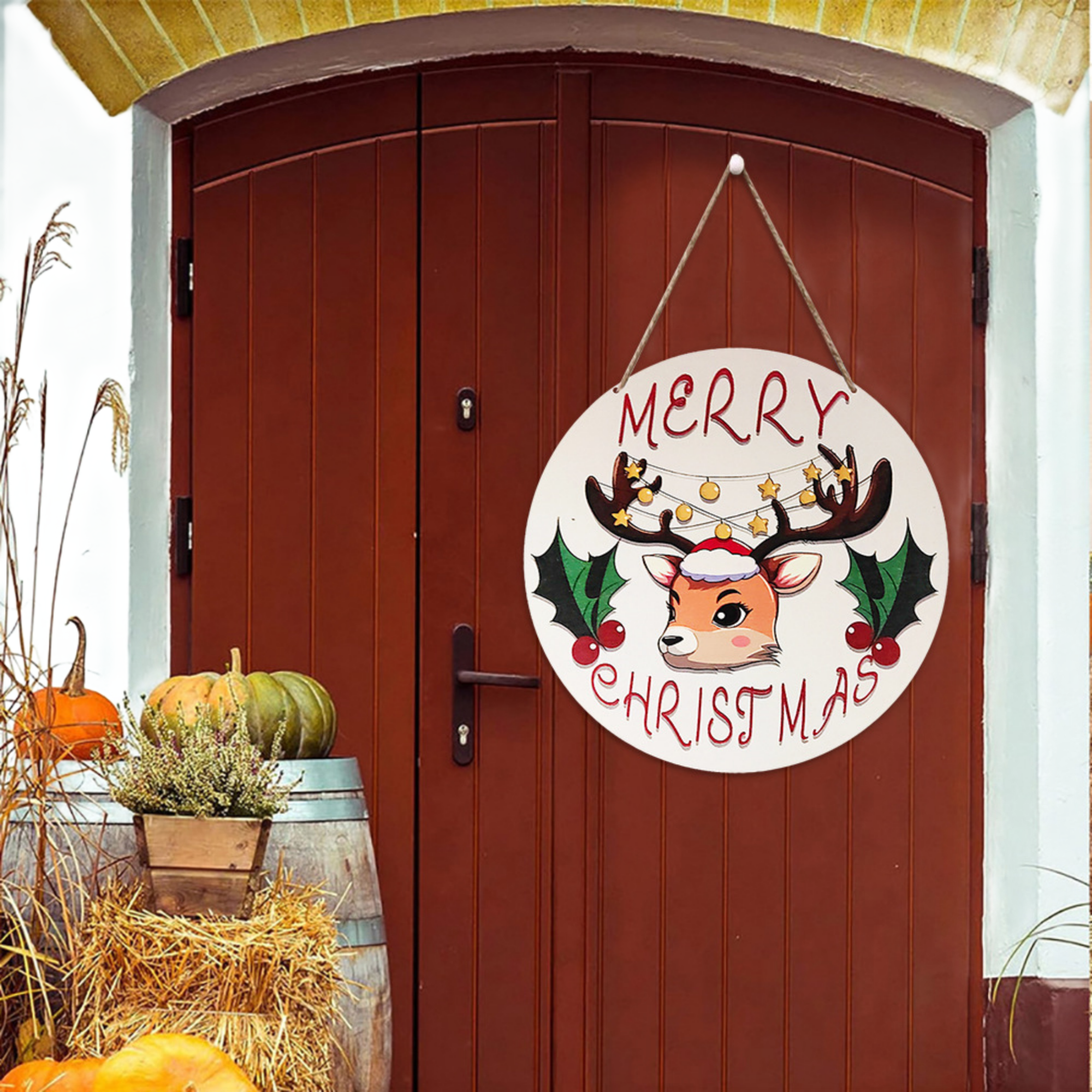 Christmas Door Sign Decor 2