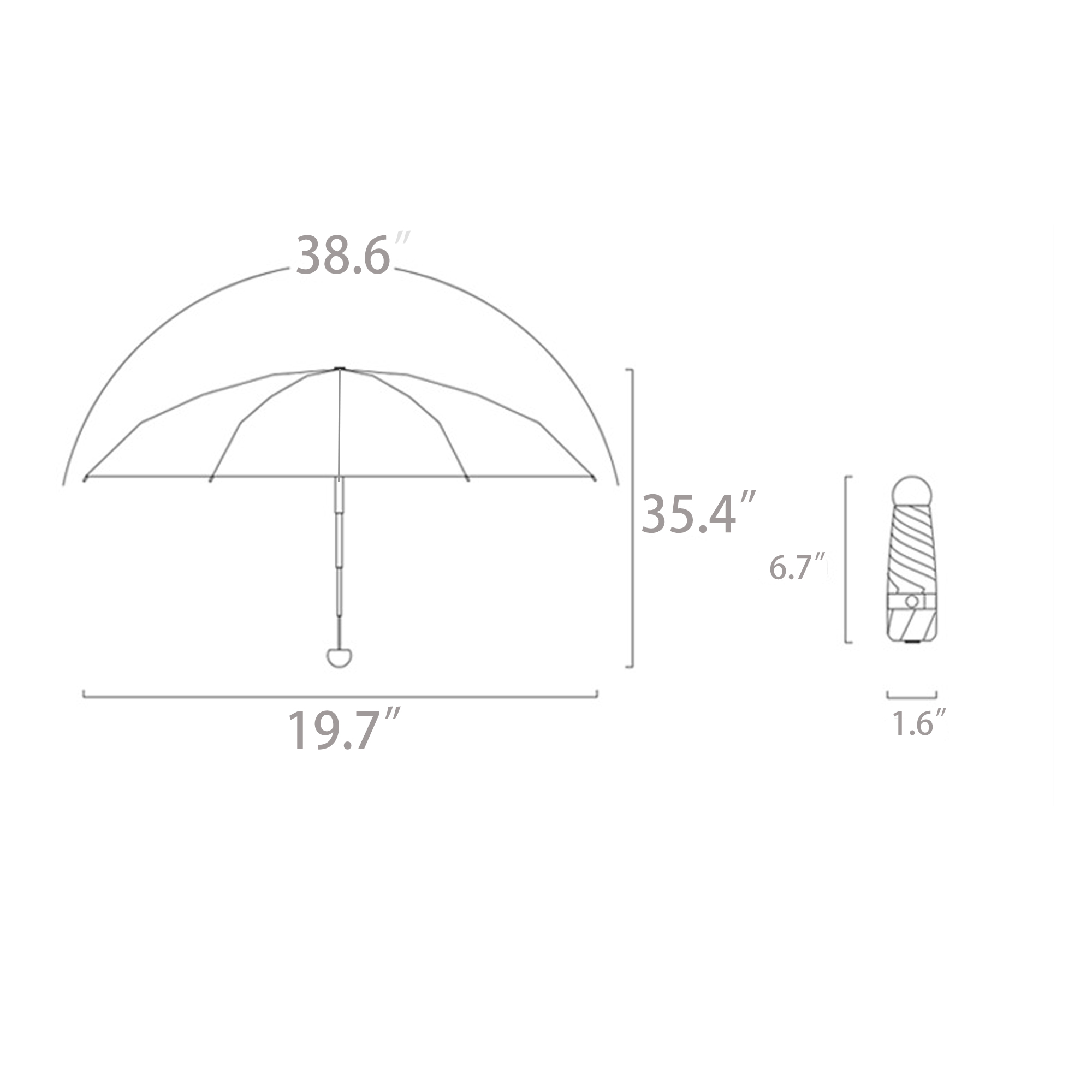 Compact Travel Capsule Umbrella 2