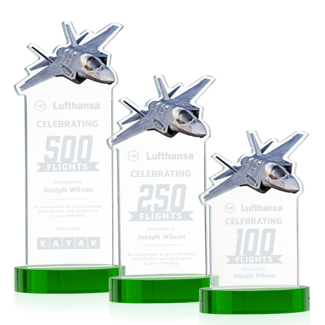 Top Gun Award on Alberton Base - Green