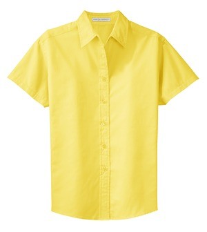 Ladies' Short Sleeve Oxford Button-Down Easy Care Shirts