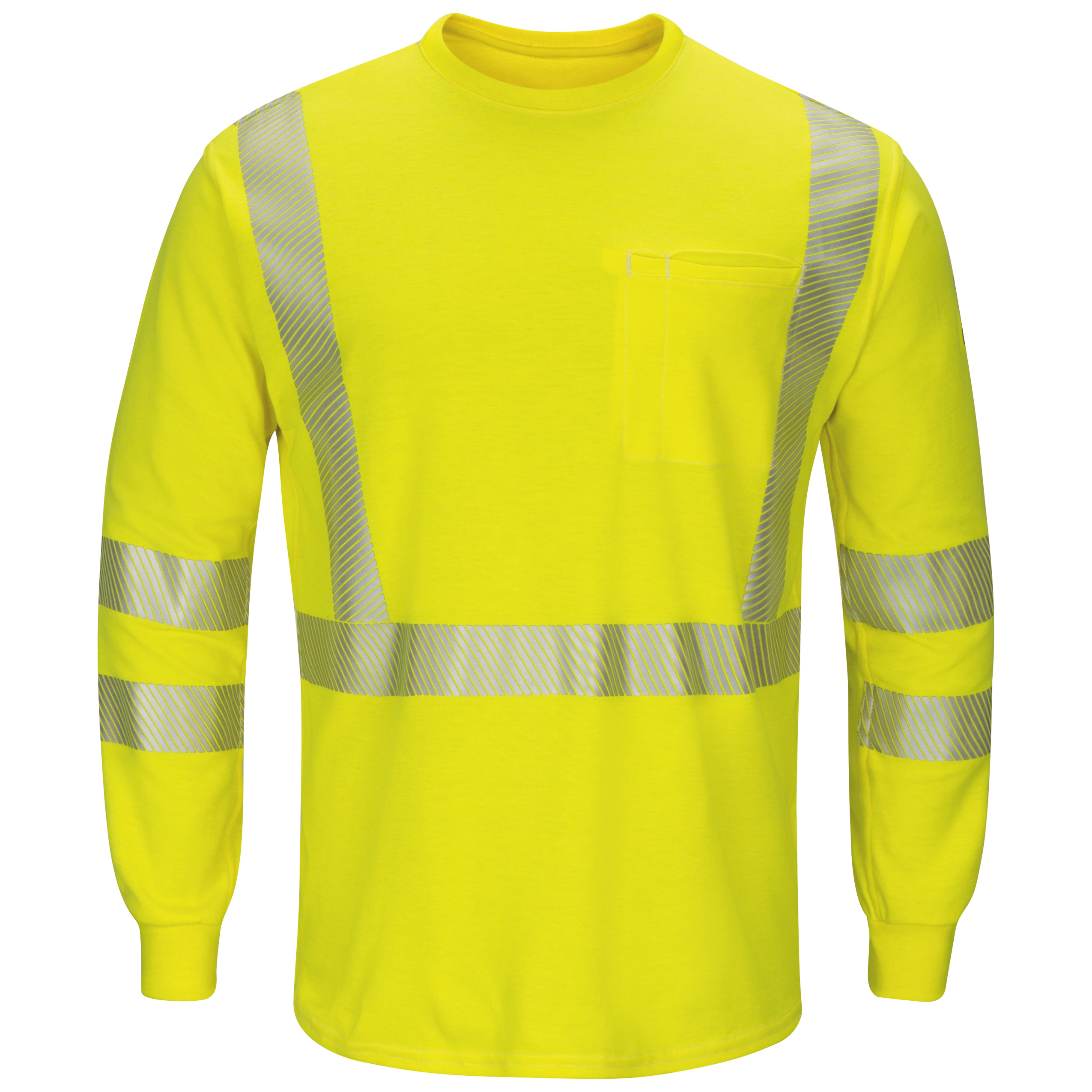 Bulwark® Men's Lightweight FR Hi-Visibility Long Sleeve T-Shirt 1