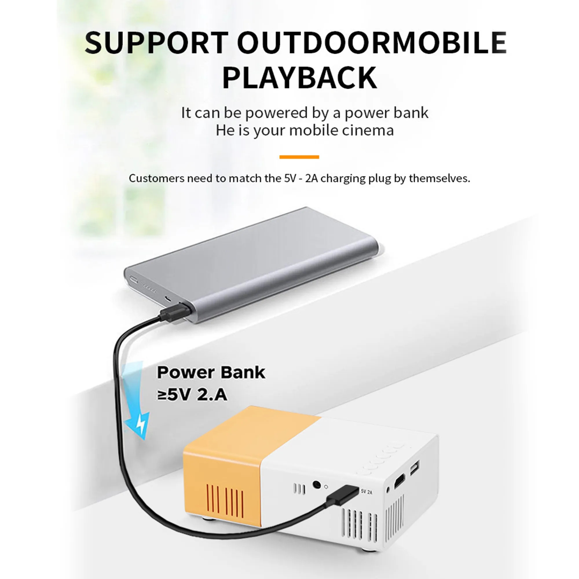 Portable Mini Projector 7