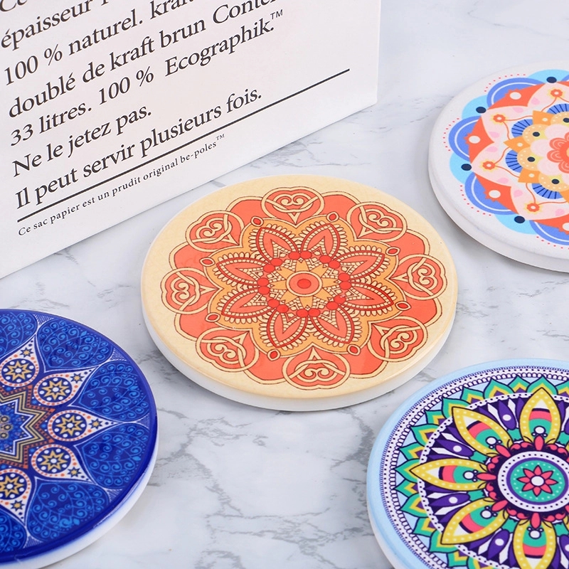 Round Absorbent Coasters for Drinks 2