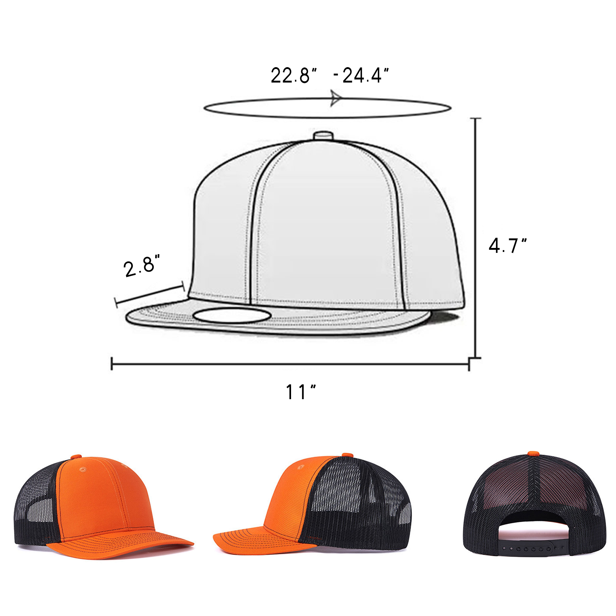 Adjustable Trucker Hat 3