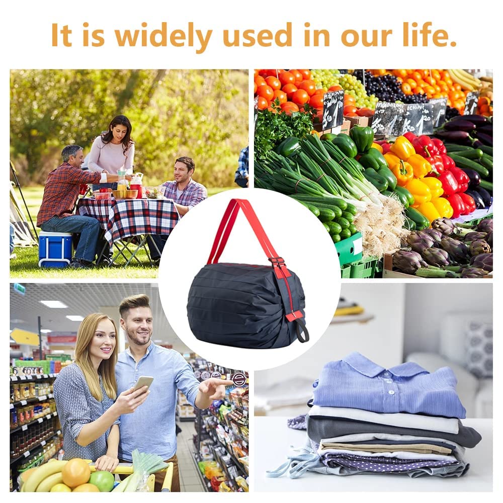 Reusable Shopping Bag Foldable Grocery Storage Tote 4