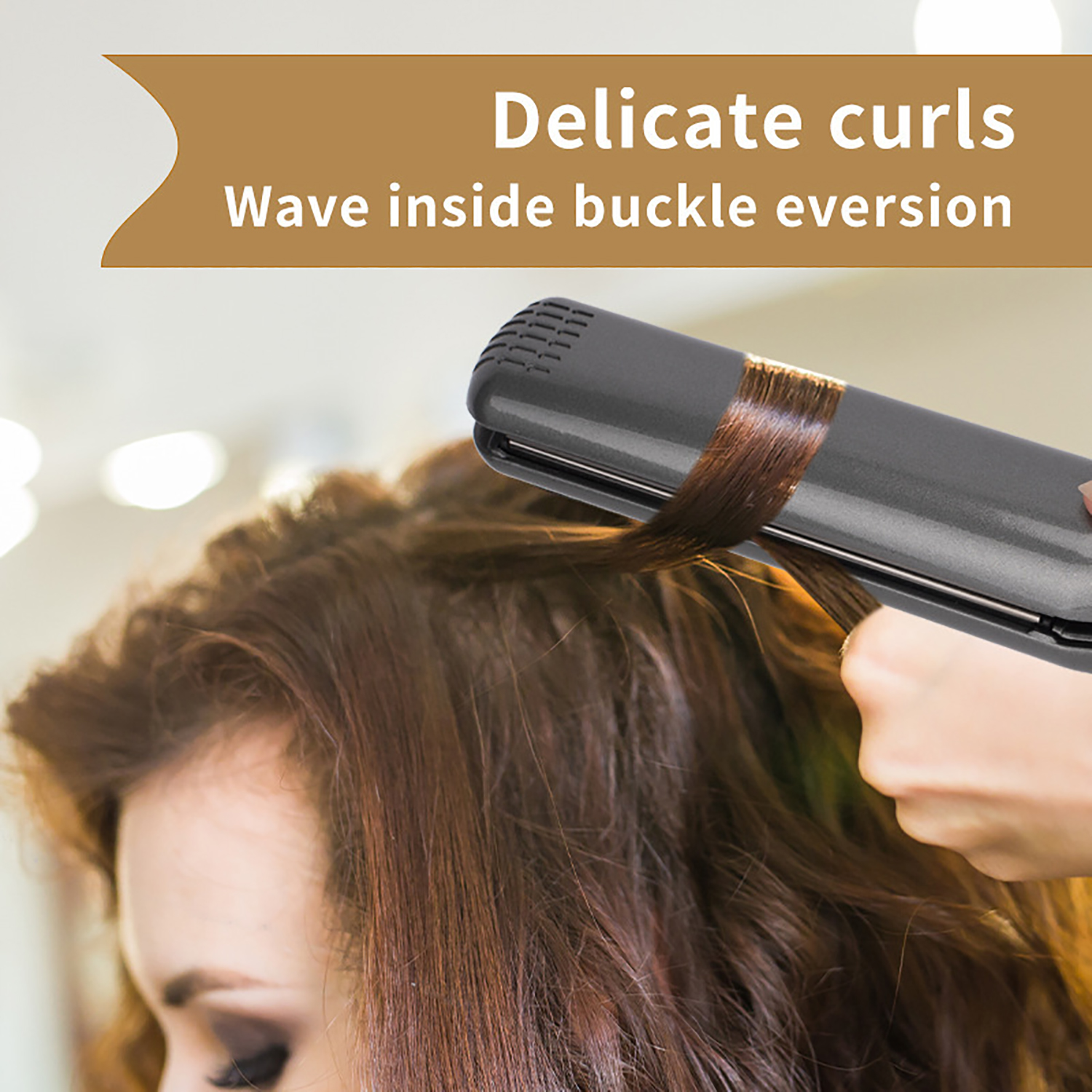 2 in 1 Hair Straightener Curler Ceramic Flat Iron 6