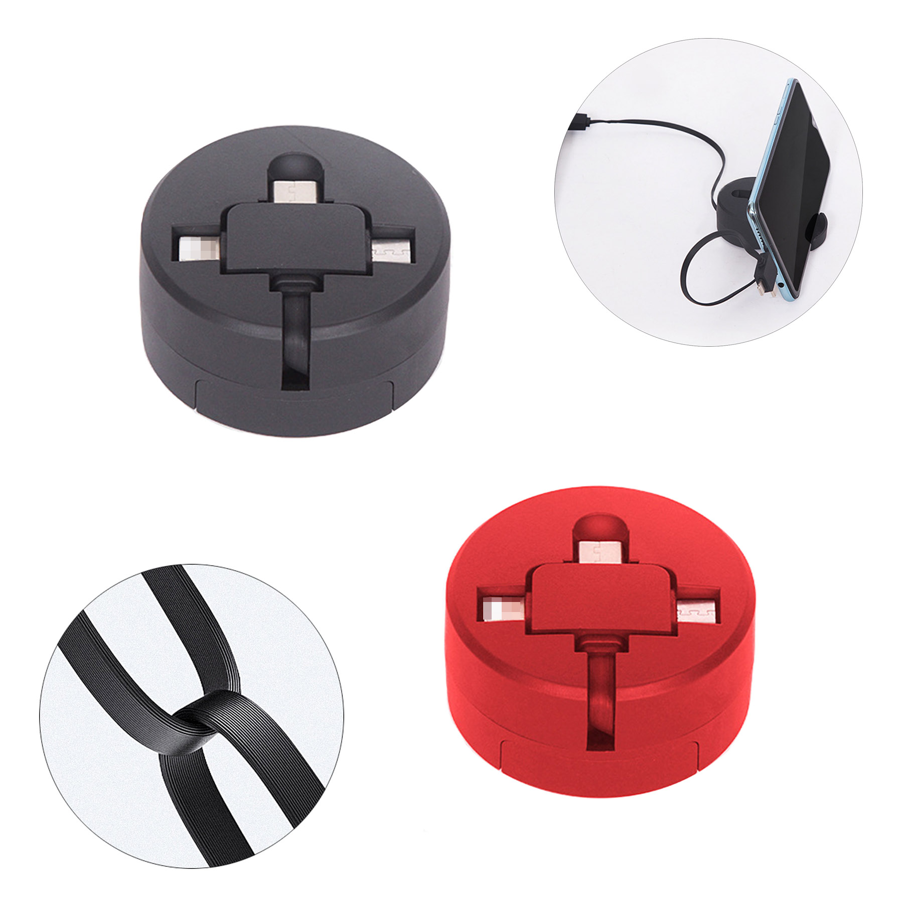 3 in1 Retractable Data Sync Charger Charging Cable 2