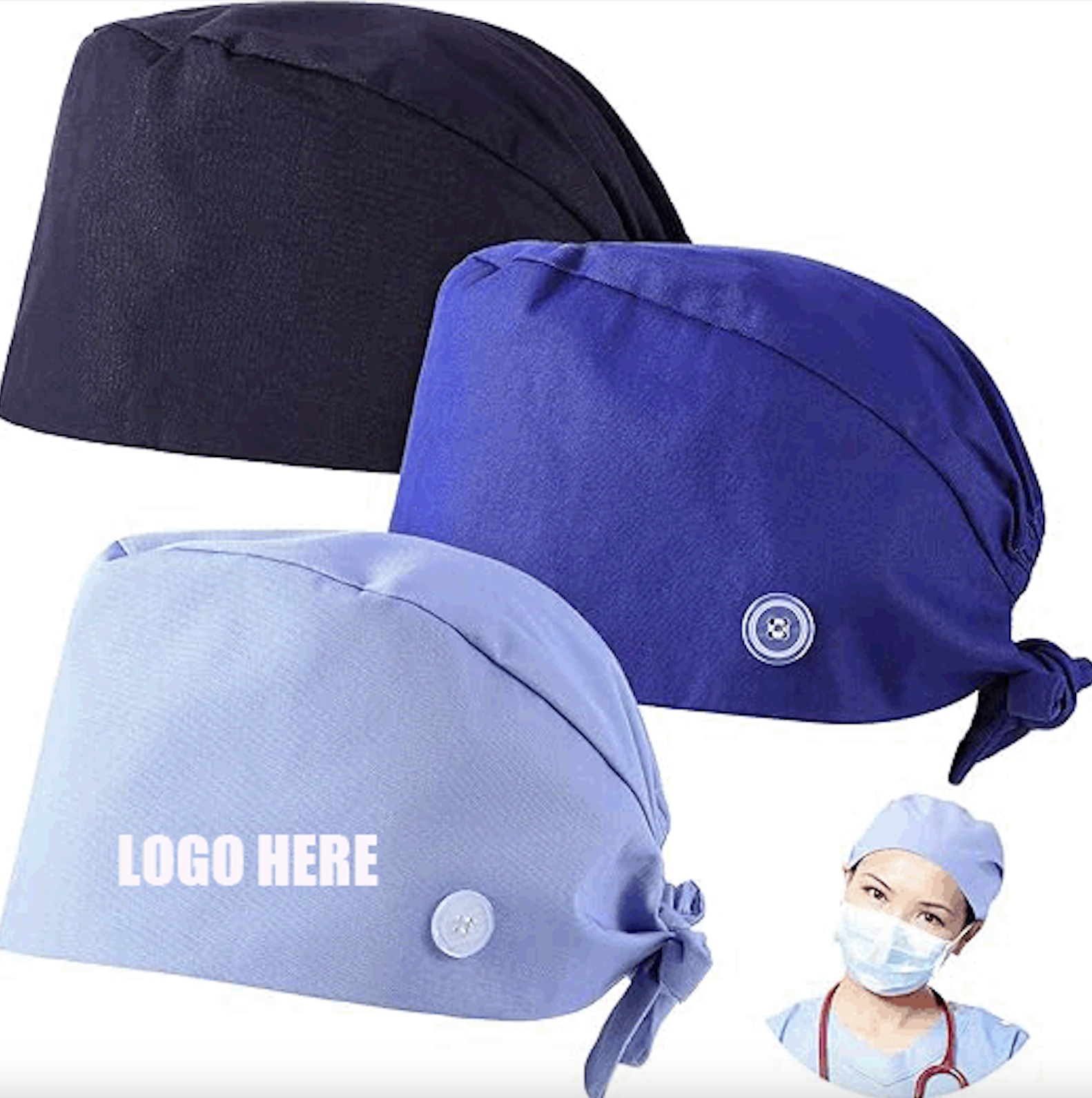 Adjustable Working Hats/Nurse Working Caps 2