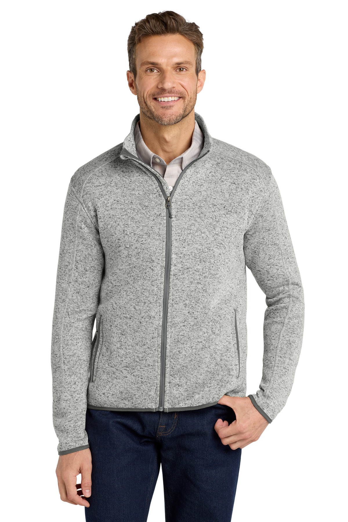 Port Authority Sweater Fleece Jacket. F232 35