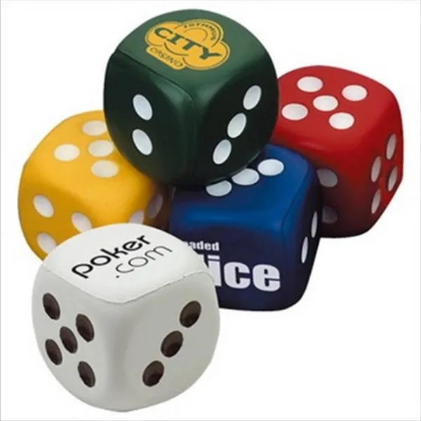 PU Dice Shape Stress Reliever Balls 5