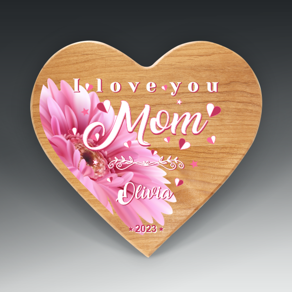 Alder Heart Plaque 10