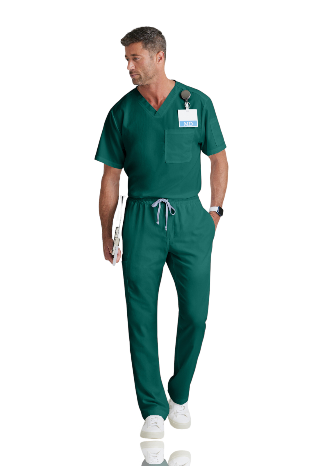 Grey's Anatomy Classic - Men's Two-Pocket V-Neck Evan Scrub Top 29