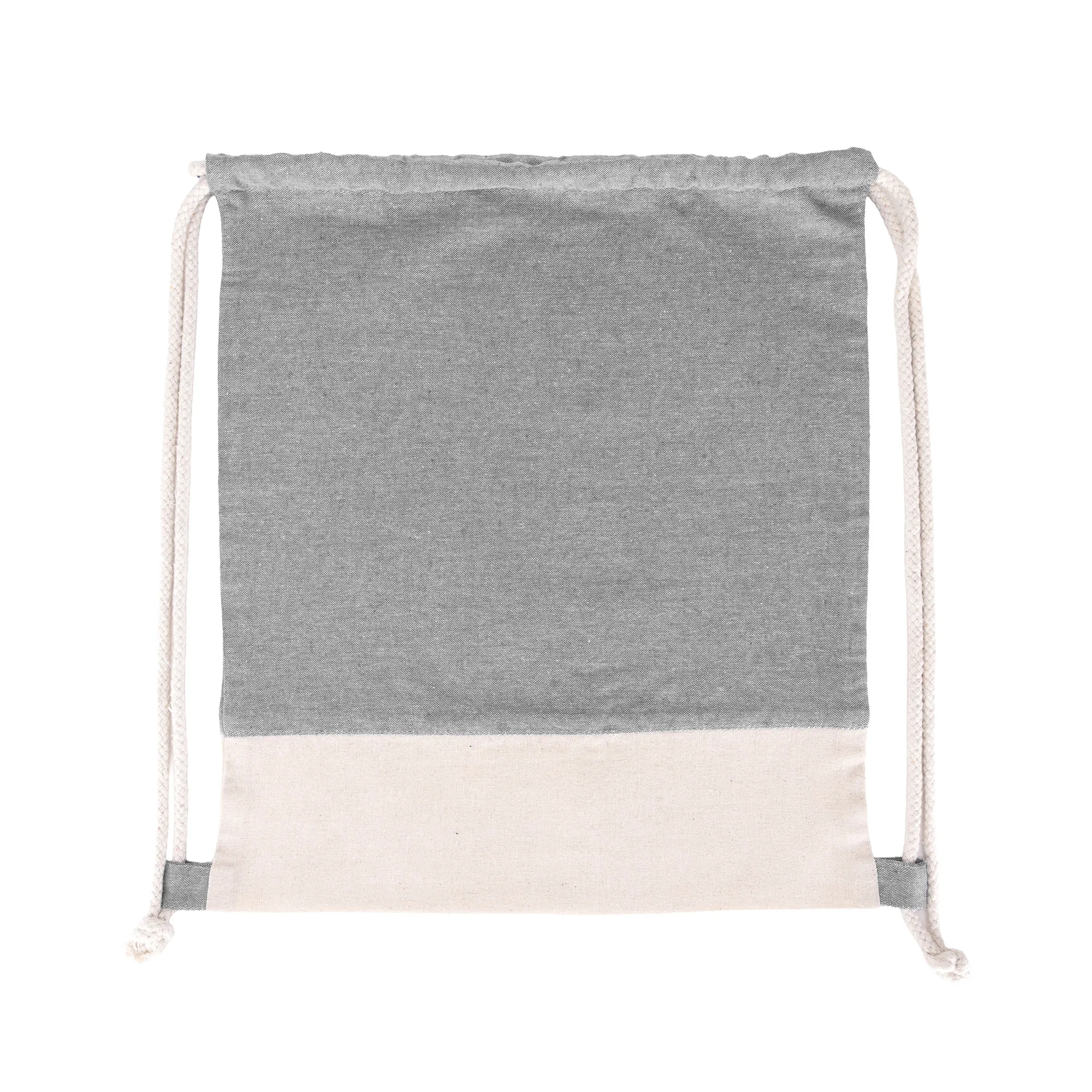 TwinTone Recycled Cotton Drawstring Bag 2