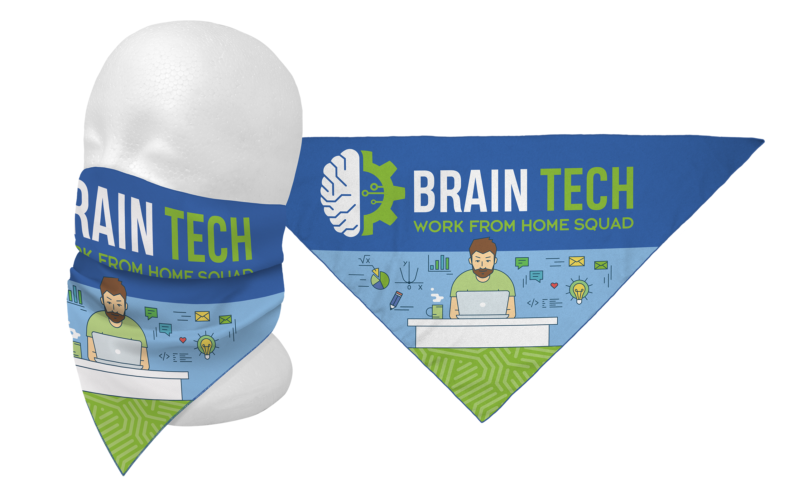 Full Color Triangle Bandana