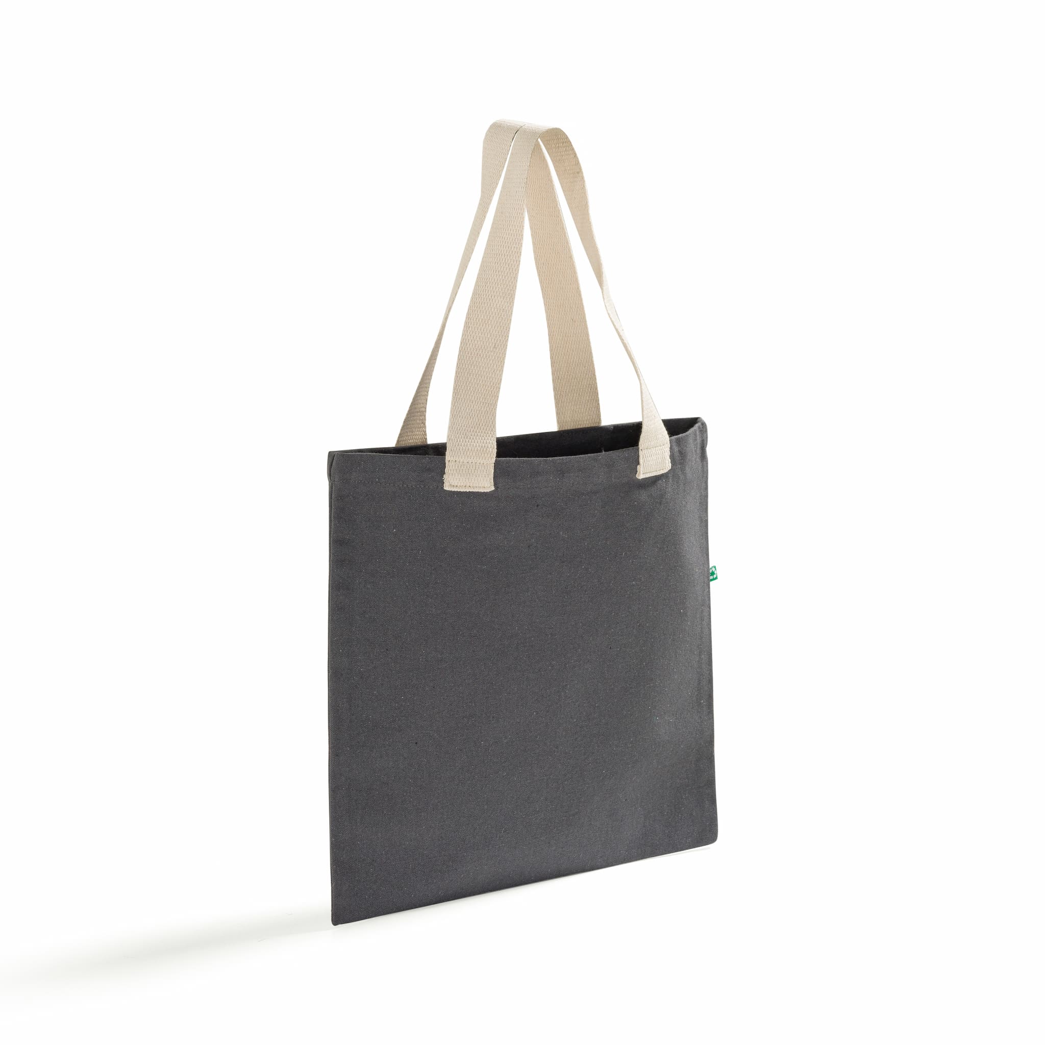 Recycled Canvas Trendy Flat Tote Bag 19