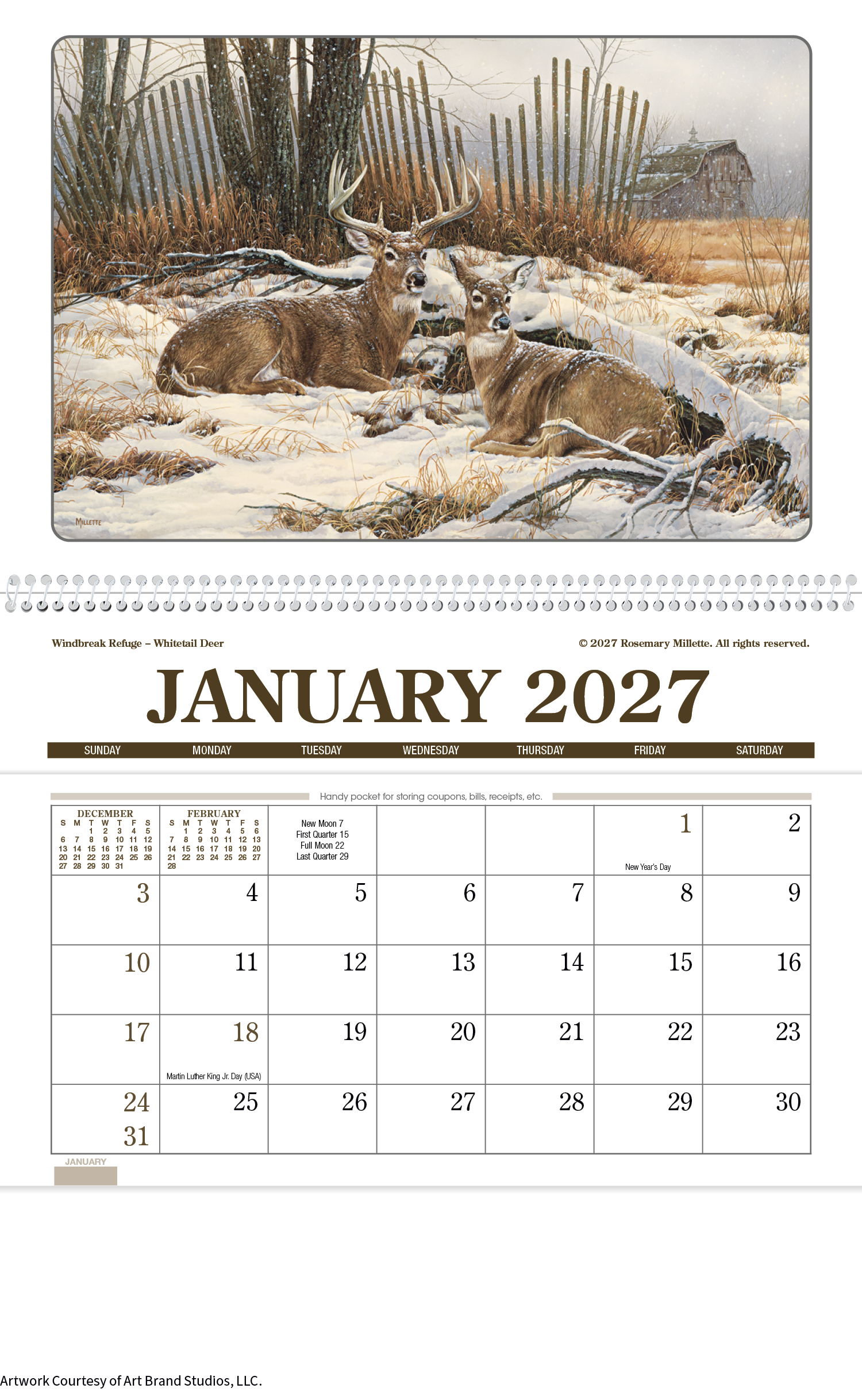 Triumph® Calendars Wildlife Art Pocket Calendar 17