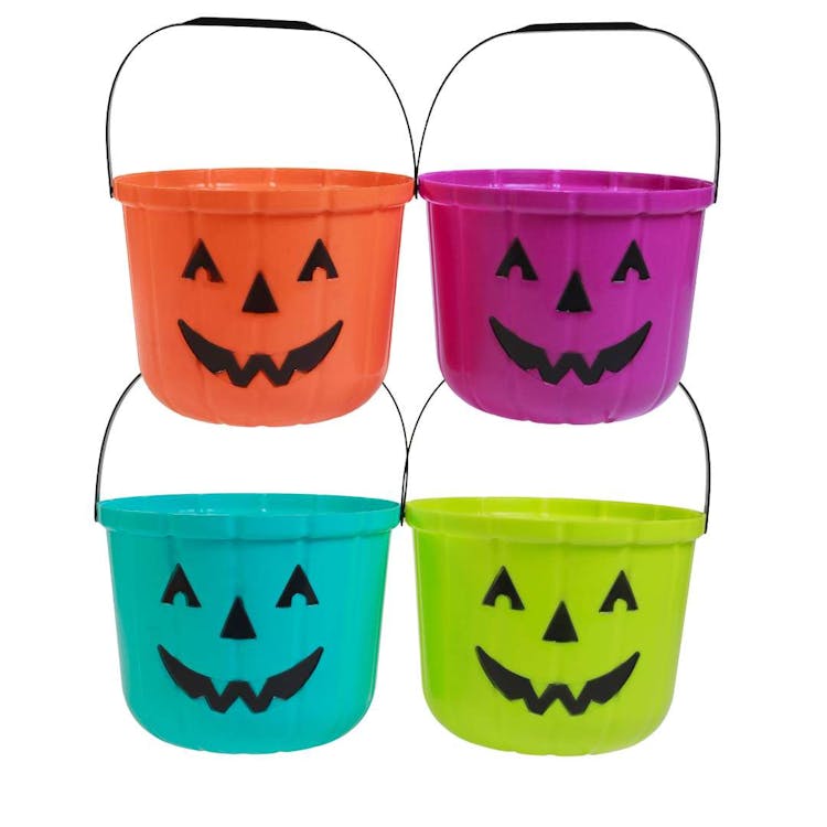 Jack-O-Lantern Molded Buckets - Assorted 2