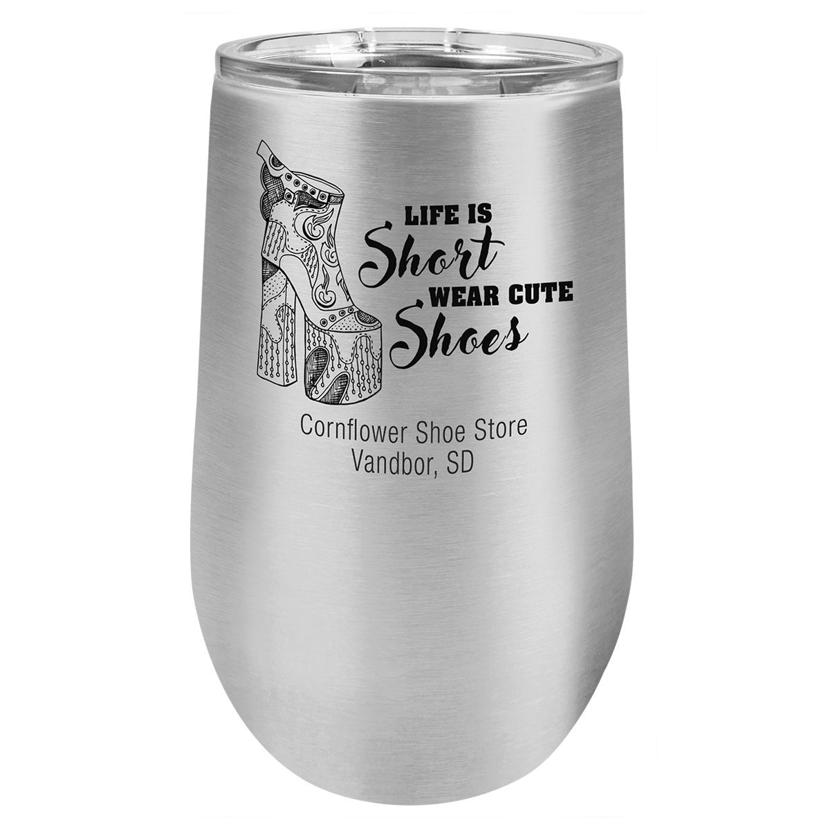 Polar Camel 16 Oz. Stainless Steel Stemless Wine Glass 11