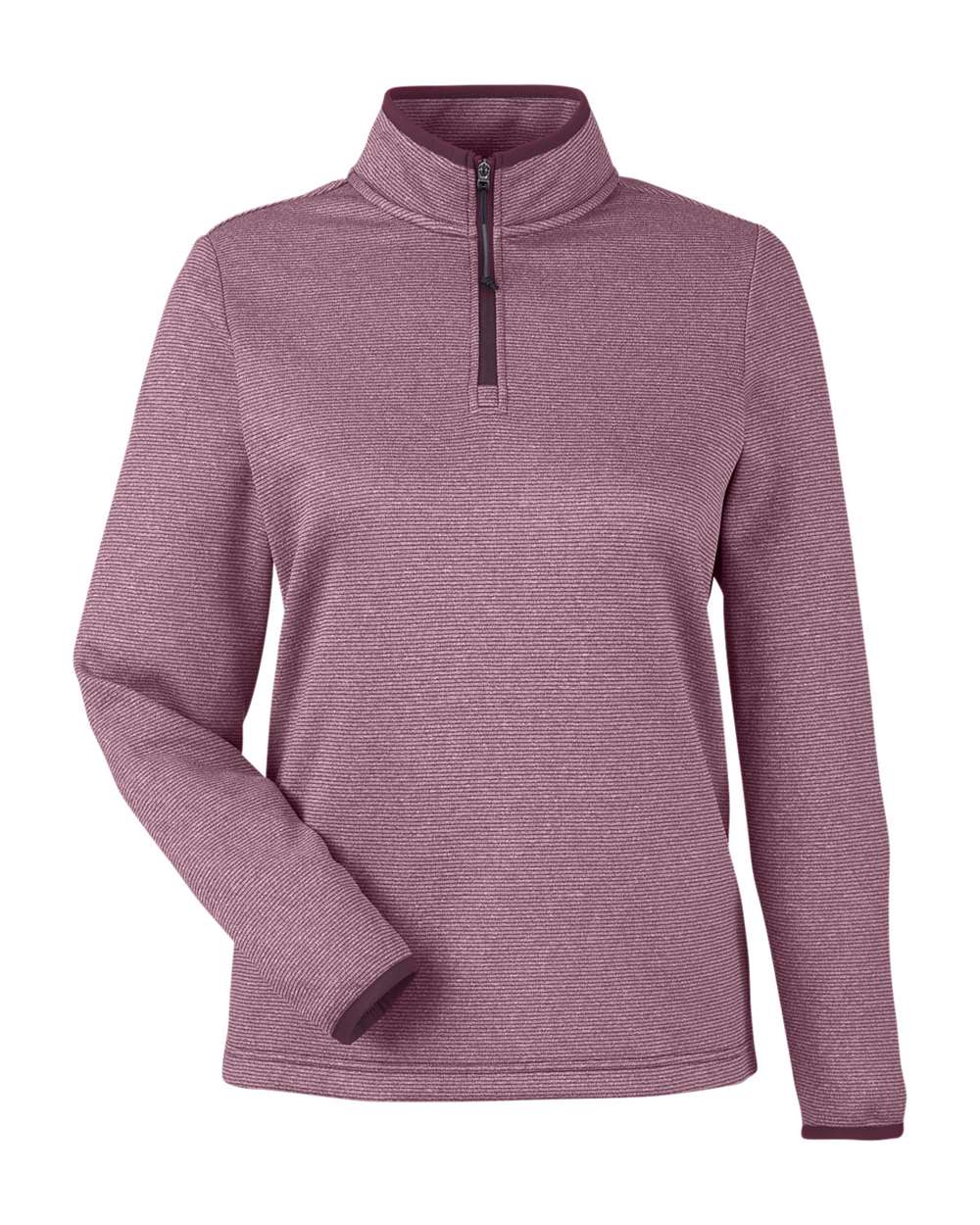 Women's Venture Heathered Stripe Quarter-Zip Pullover - CE73W 9