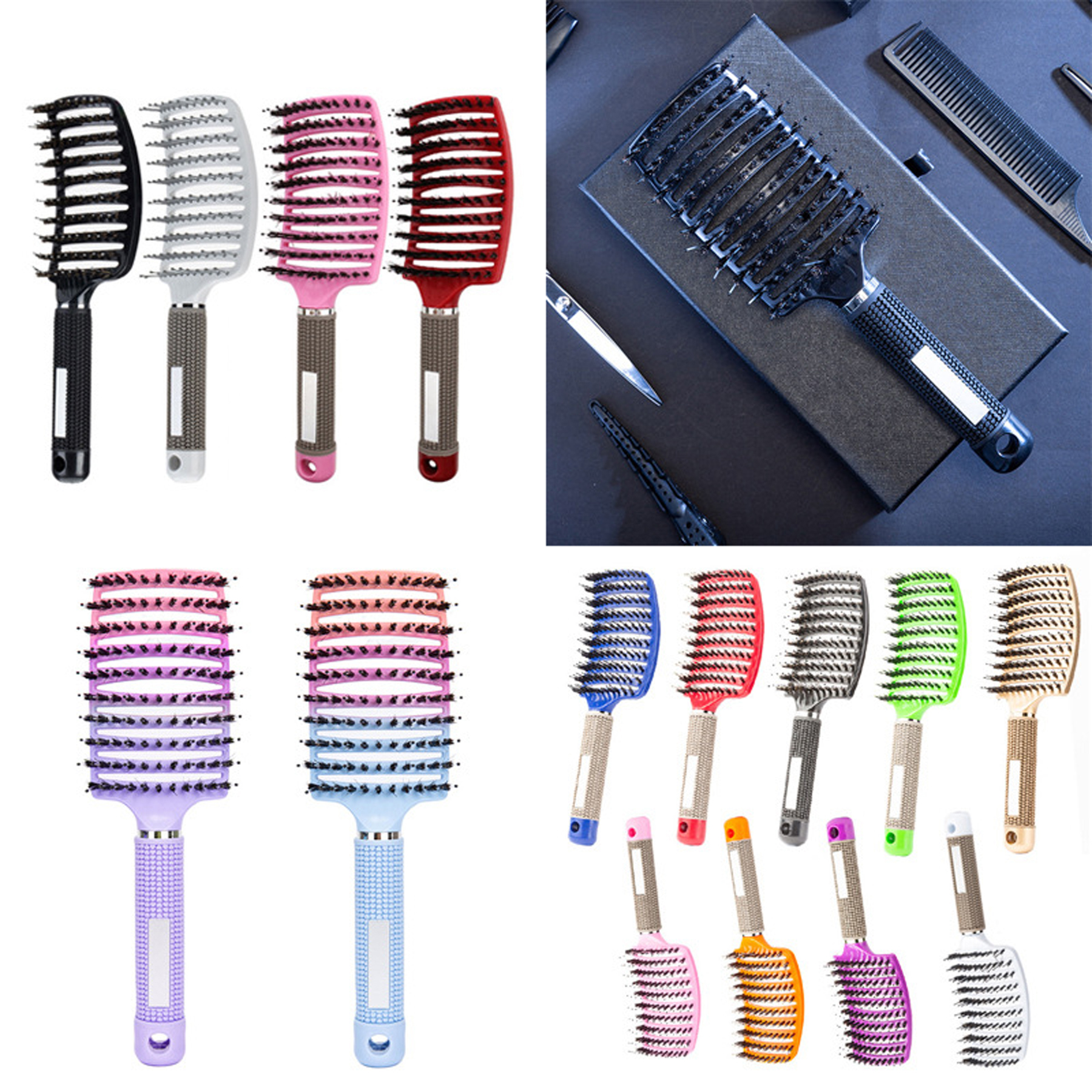 Curved Vented Detangling Brush 5