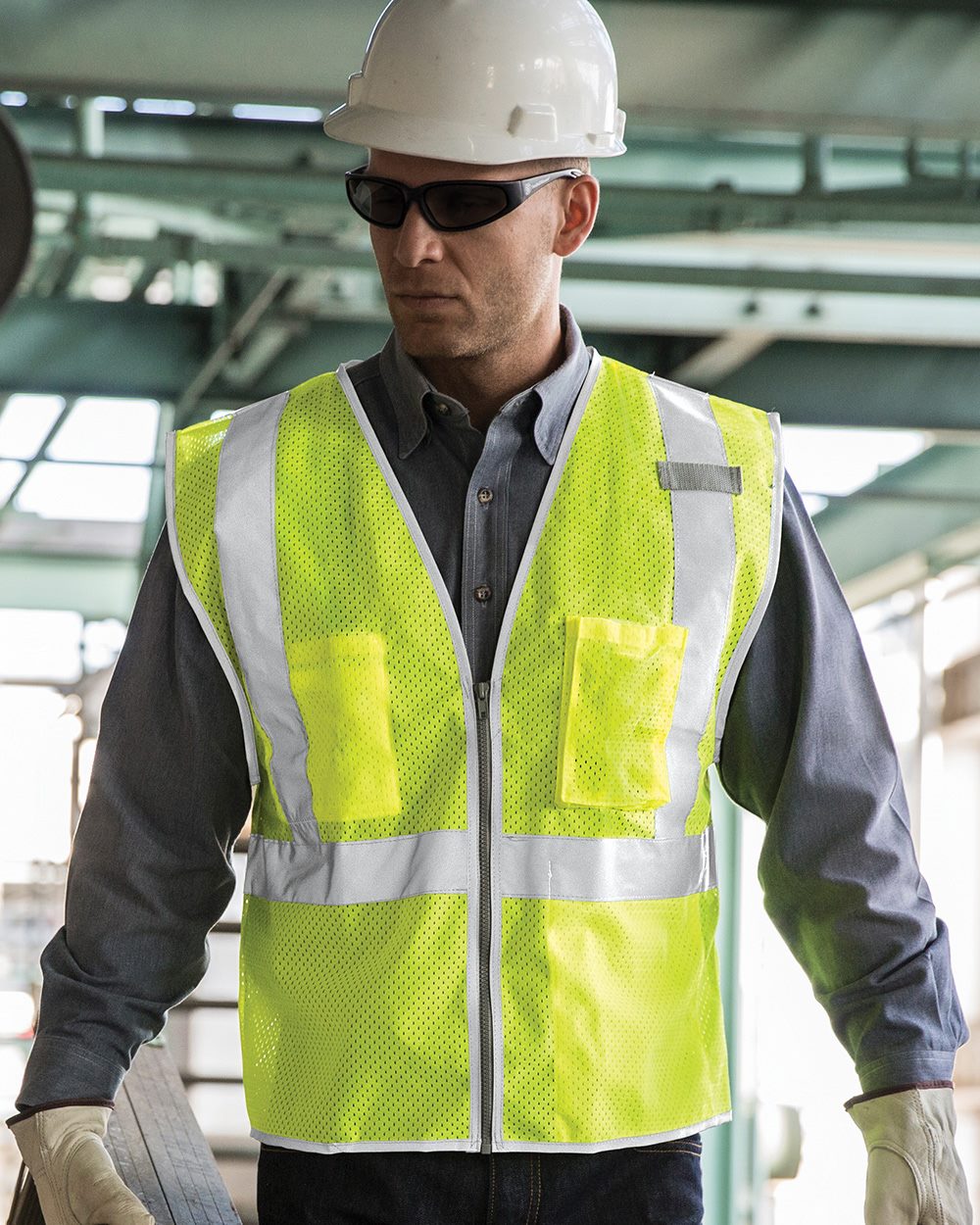 Premium Brilliant Series Three-Pocket Zippered Mesh Vest