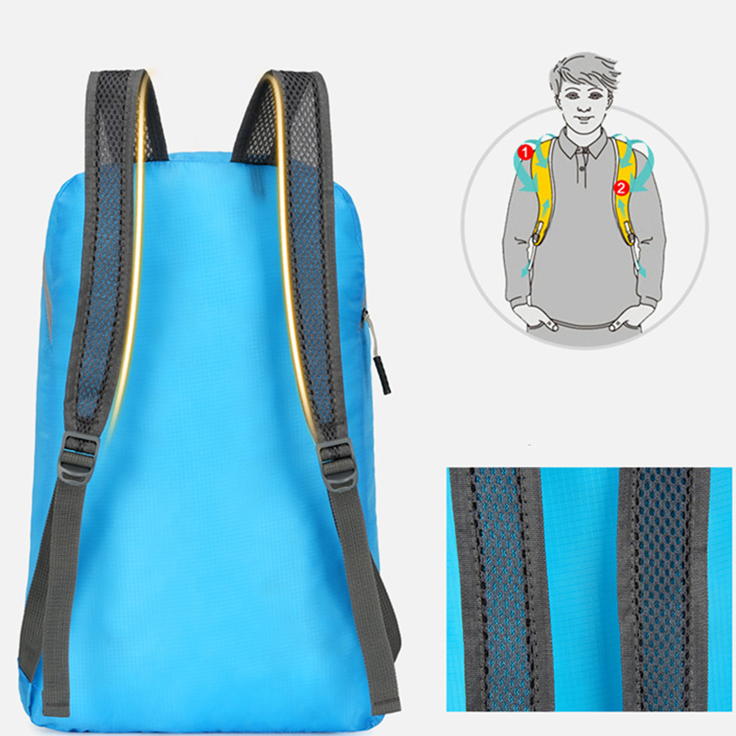 Water Resistant Lightweight Packable Backpack 4