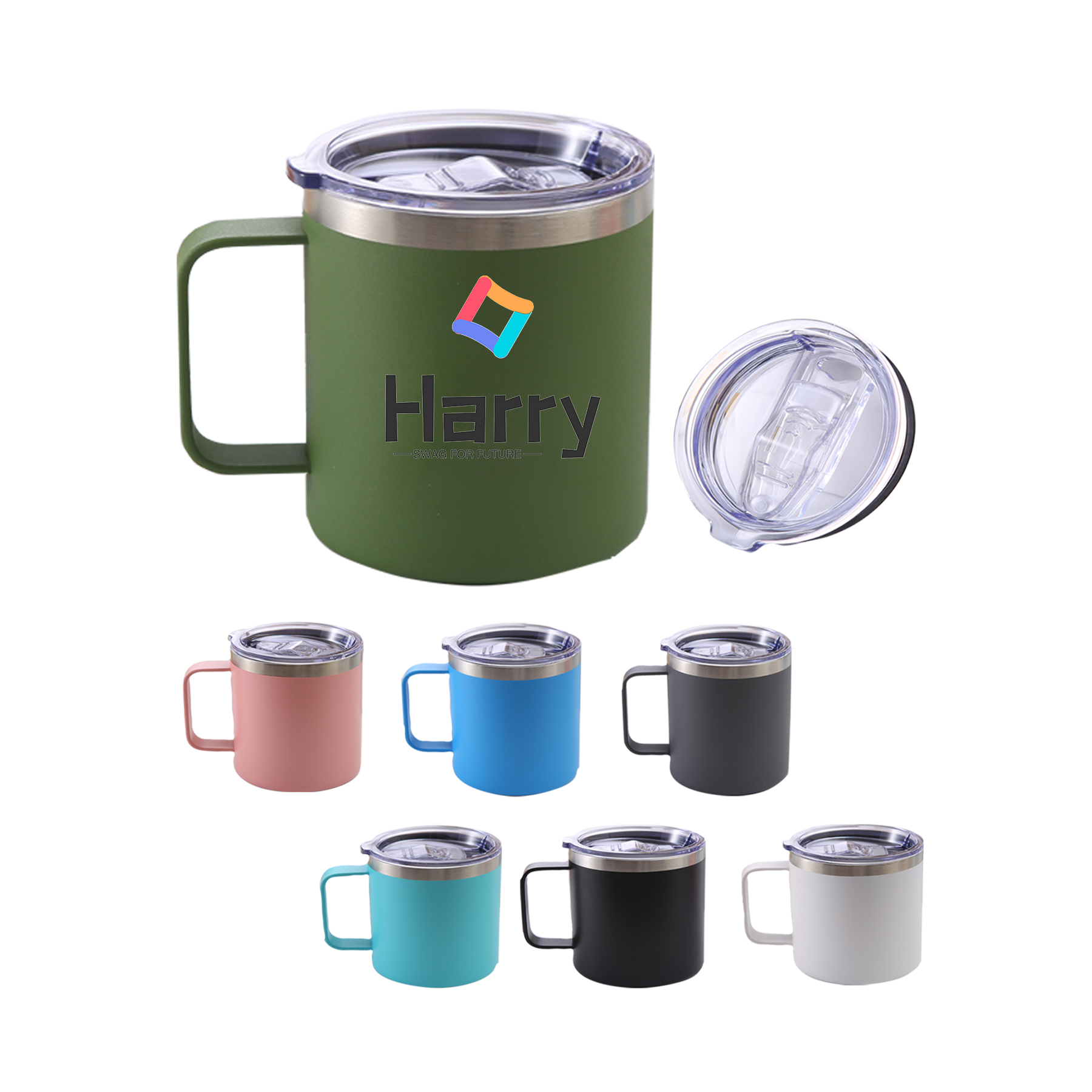 12oz Stainless Steel Coffee Mug Cup 2