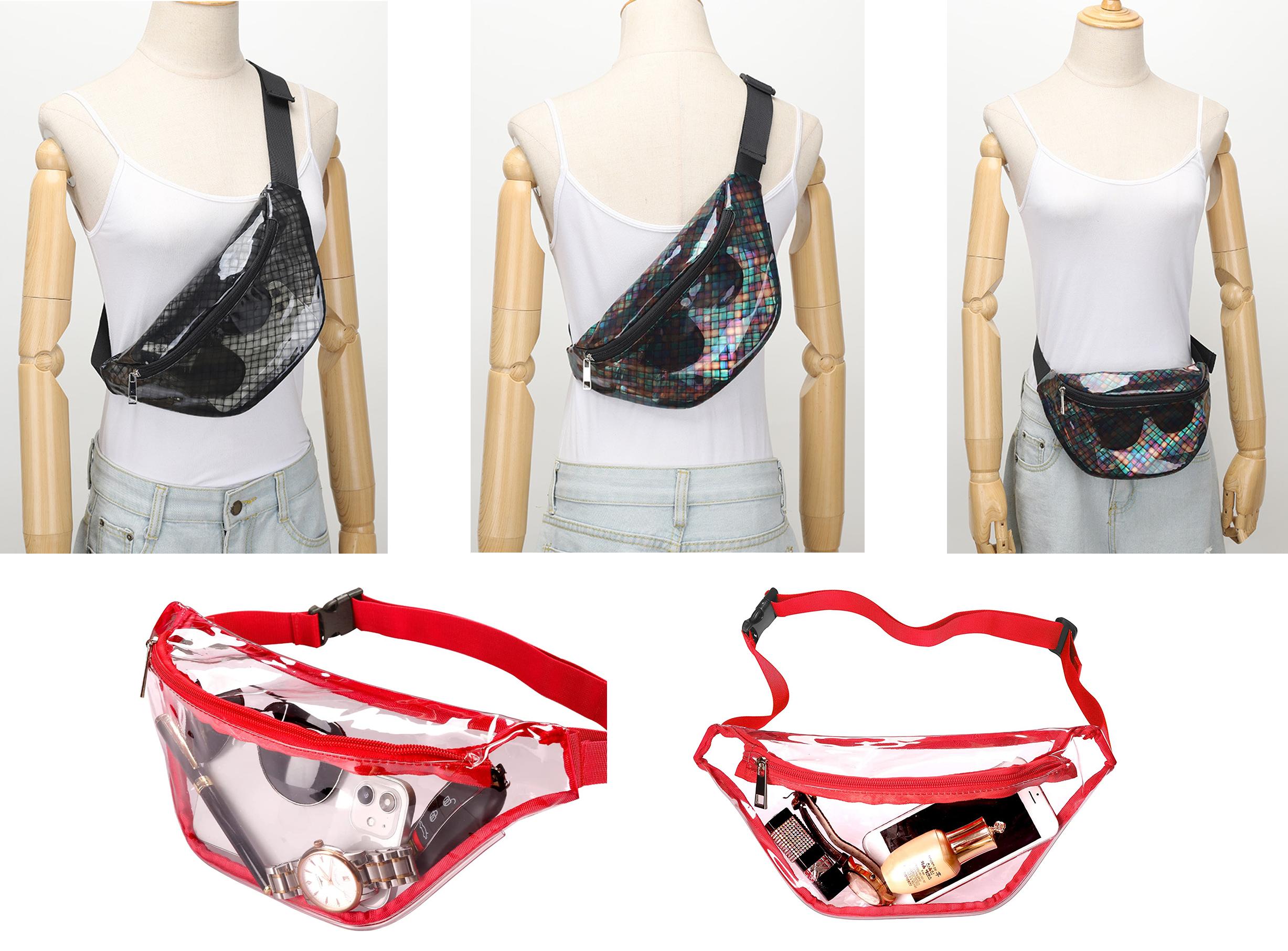Clear Fanny Pack MOQ 50PCS 4