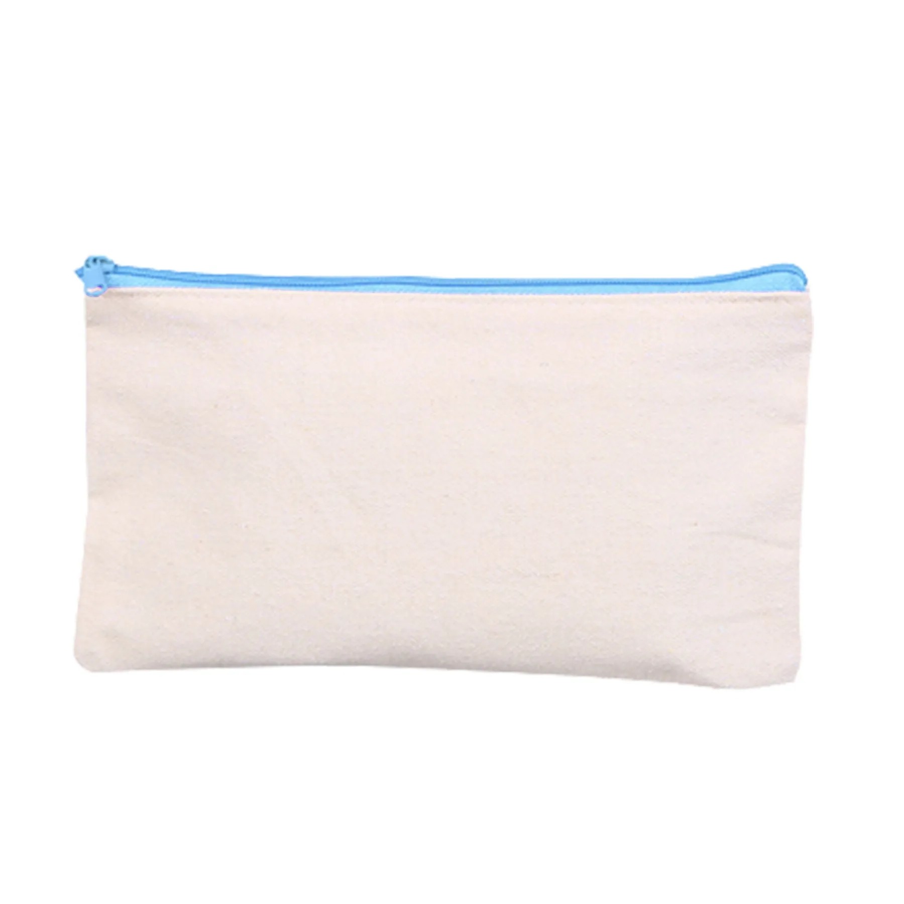 8.27 X 4.72 Inch Zipper Canvas Makeup Bag 2