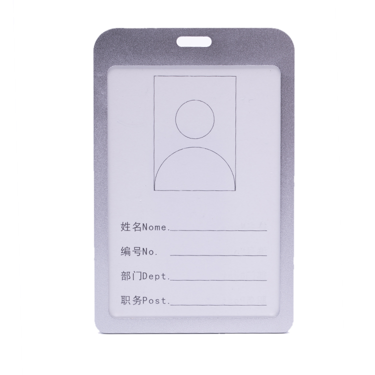 Aluminum ID Badge Holder 4