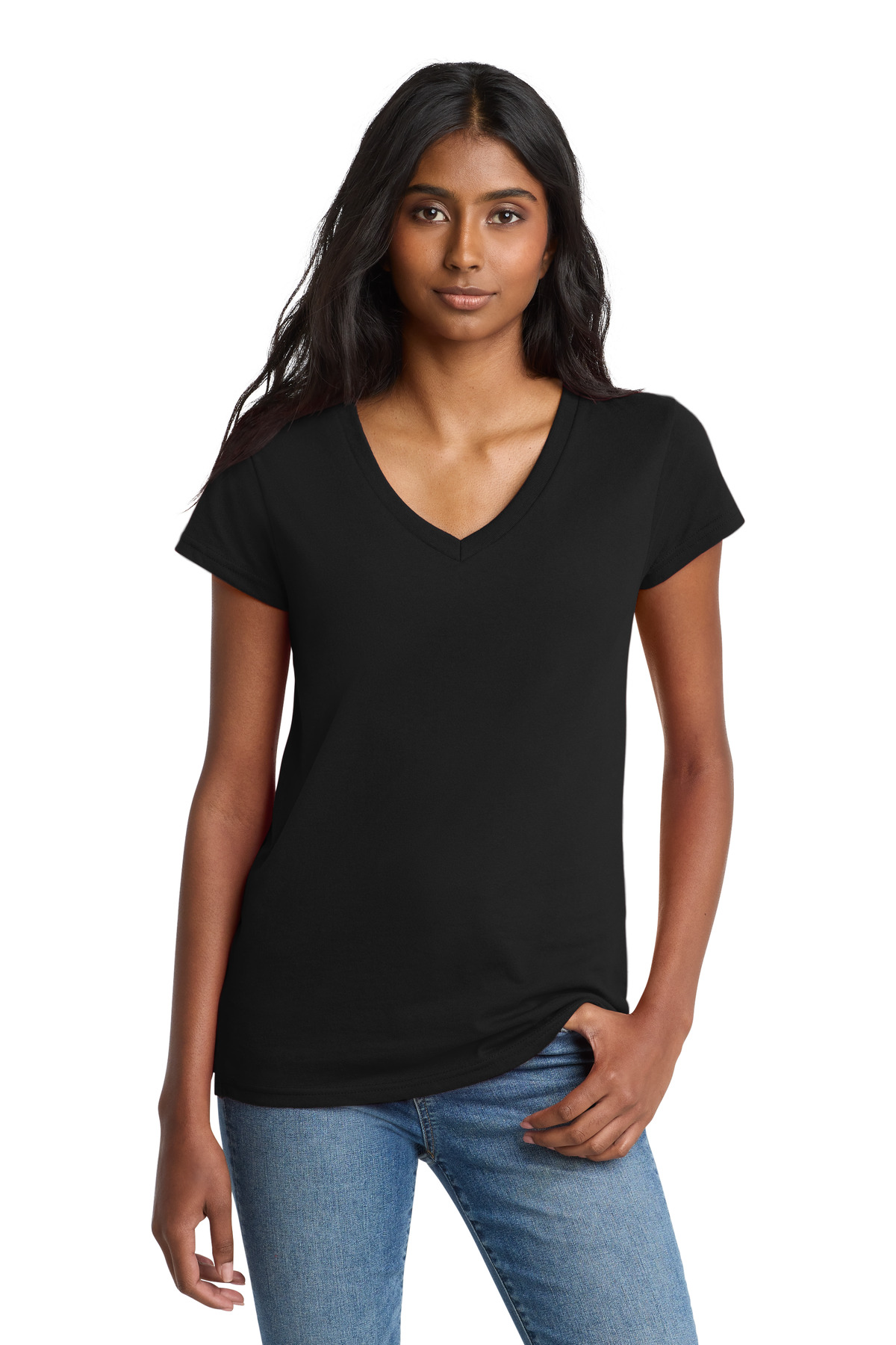 District Women's Re-Tee V-Neck DT8001 6