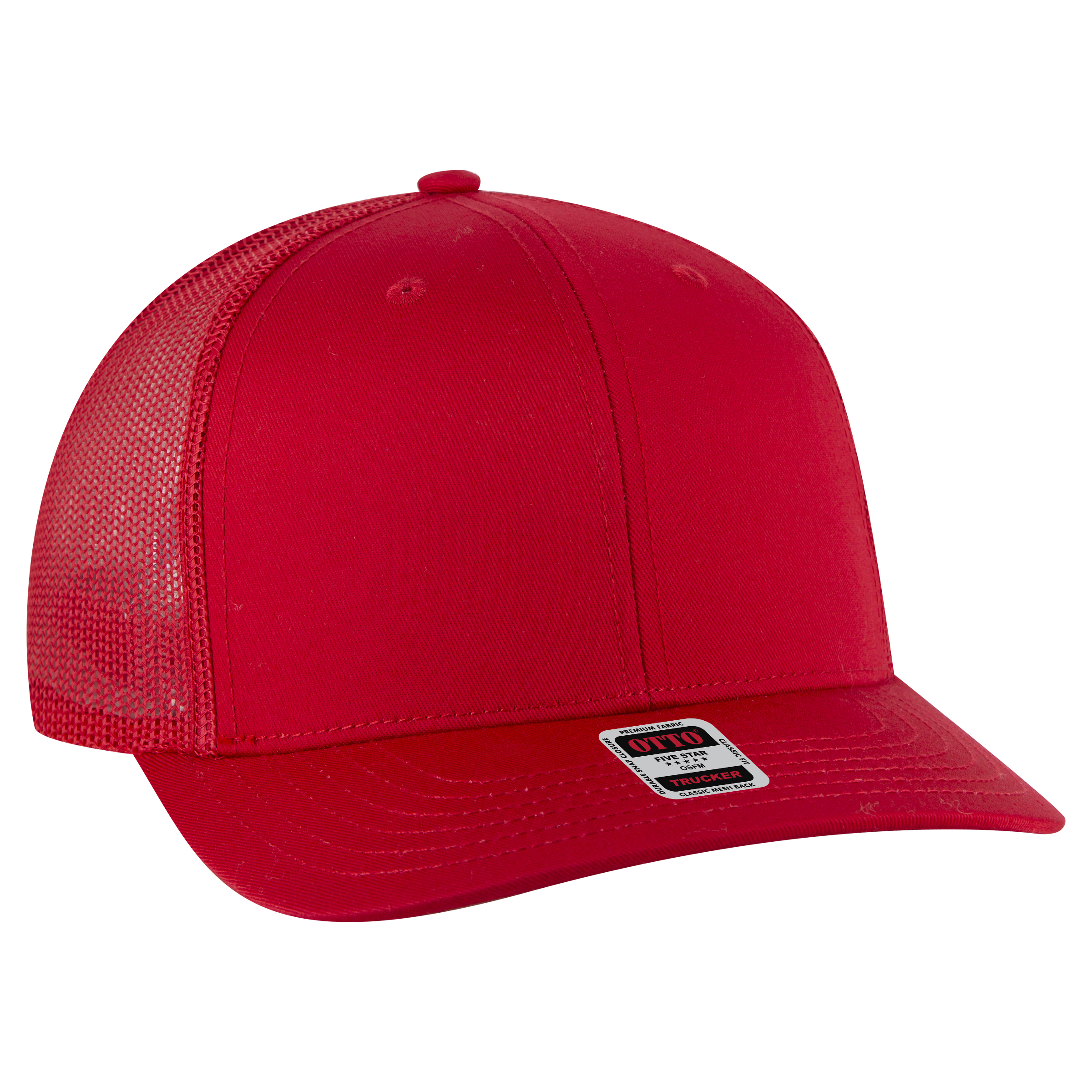 OTTO CAP® 6 Panel Mid Profile Mesh Back Trucker Hat 4