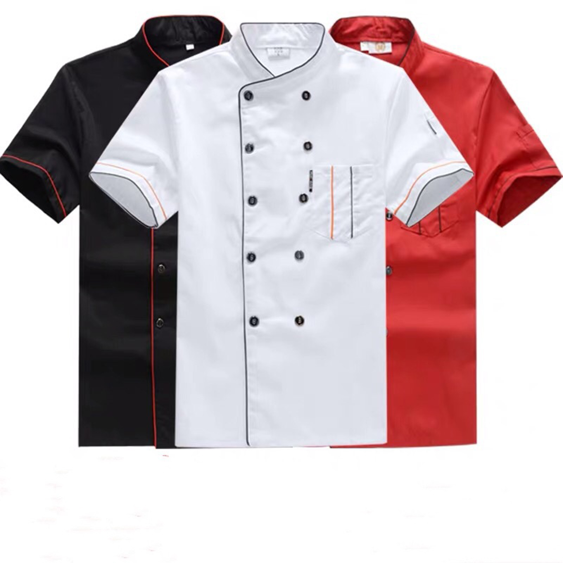 Short Sleeve Chef Coat Jacket Shirt 2