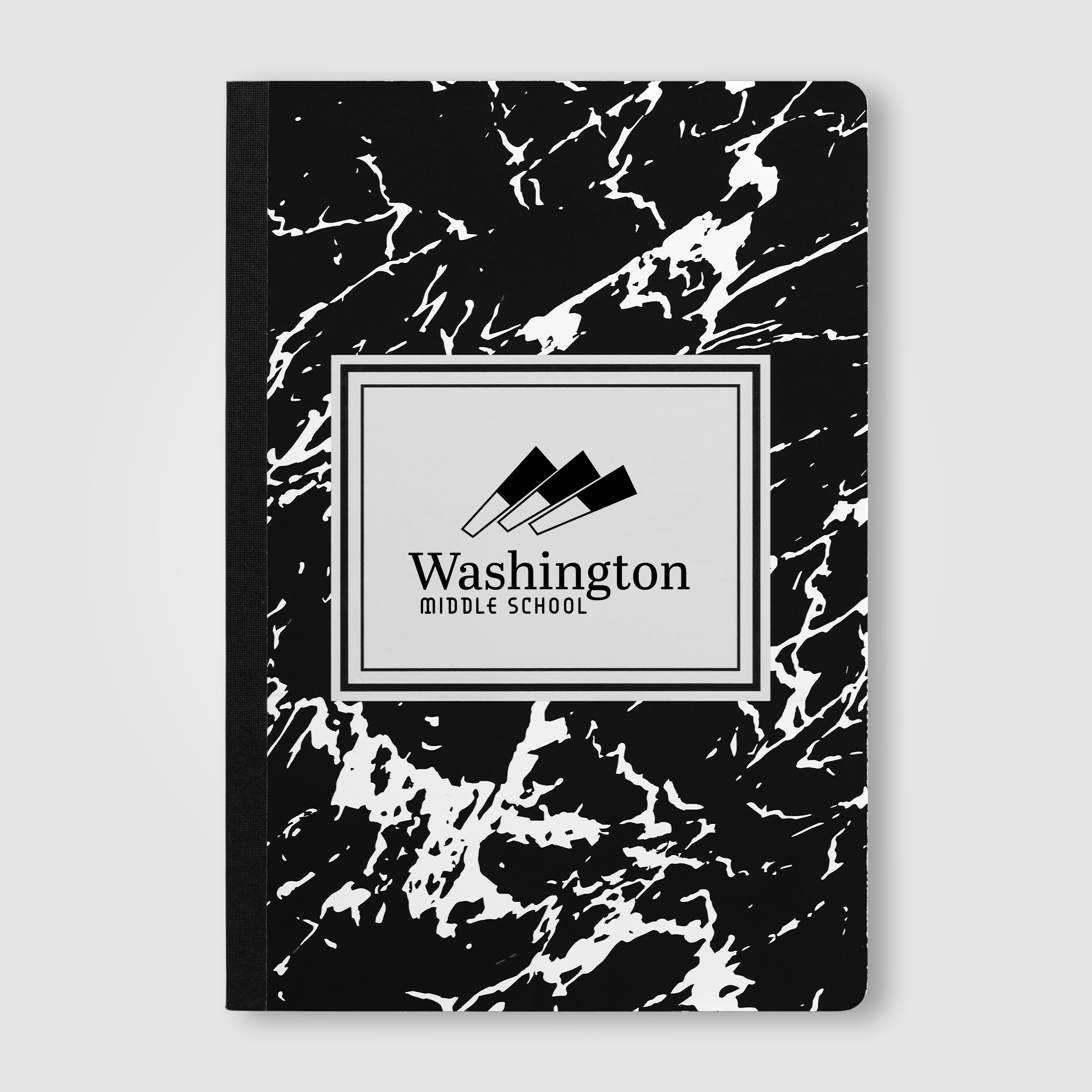 Slate FSC Paper Marble Hardcover Composition Notebook – A5 18
