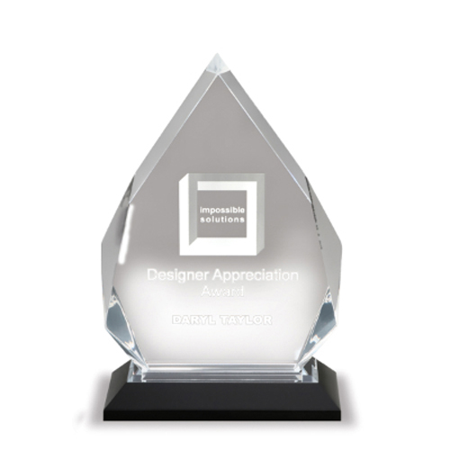 6 3/4" Blue Diamond Acrylic Award 3