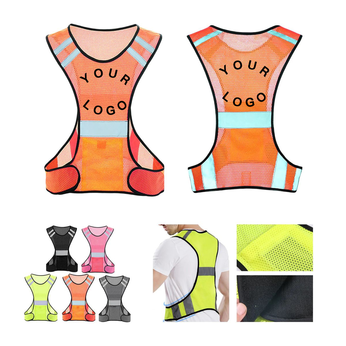 Reflective Safety Vest 22 Inch High Visibility Gear 7