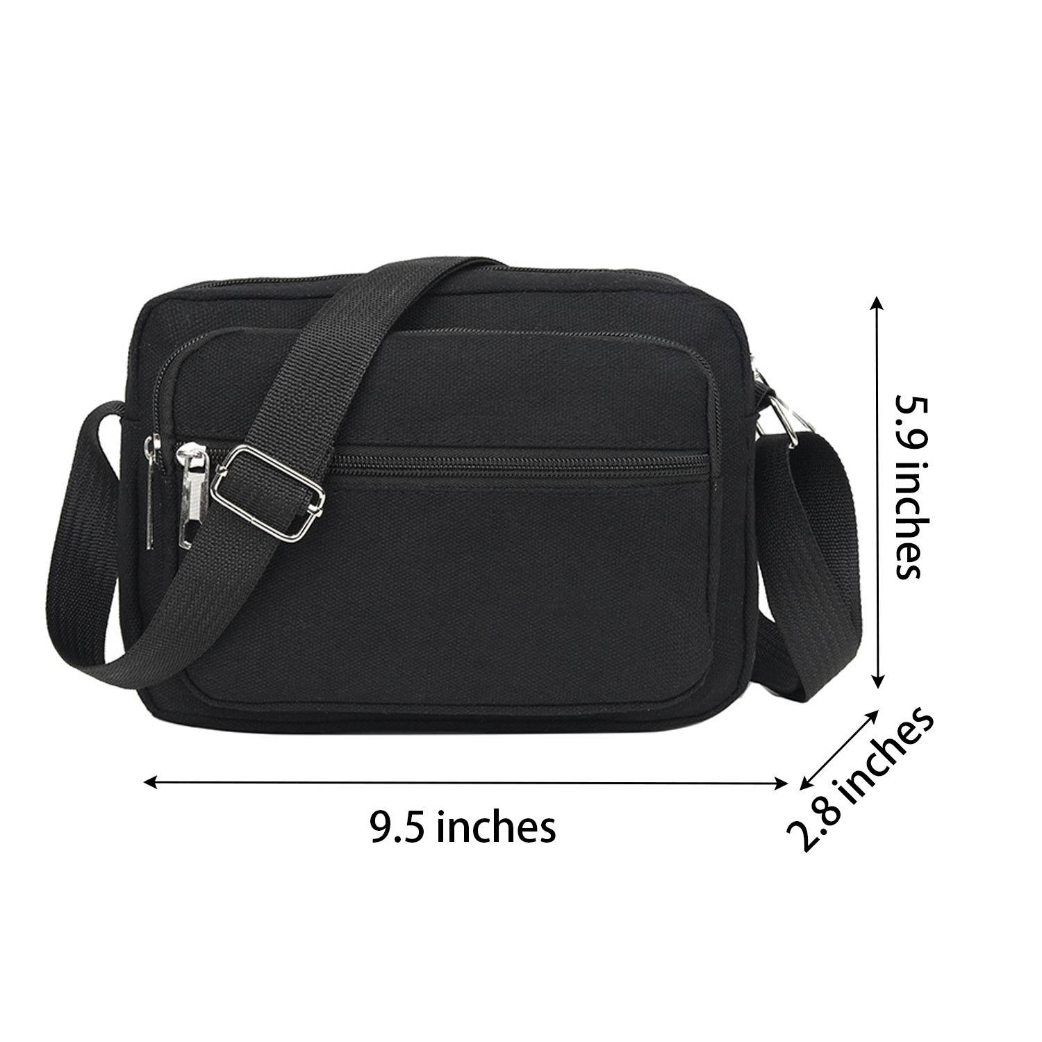 Vintage-Inspired Retro Canvas Crossbody Bag 6