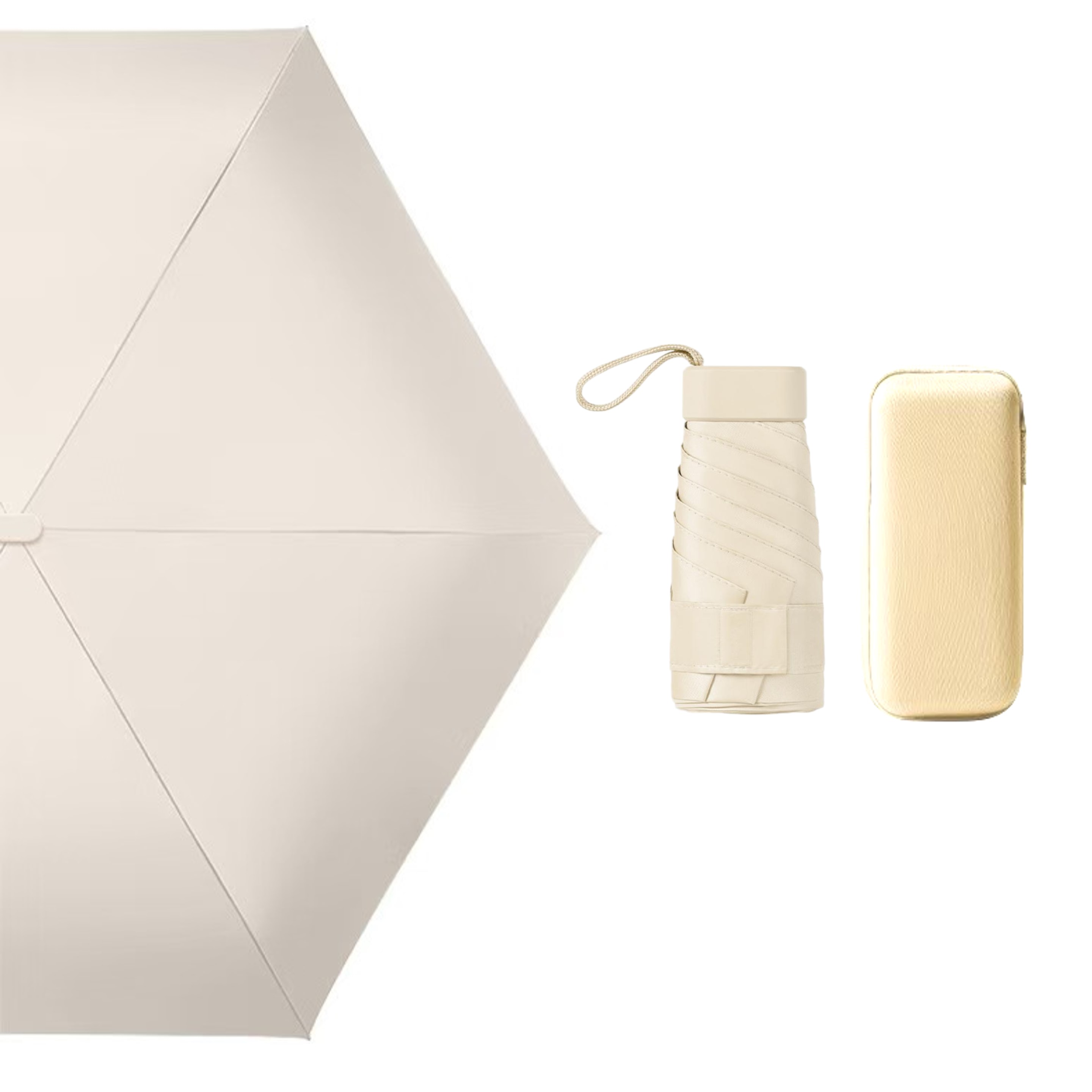 Mini Folding Travel Umbrella with Case - Ocean 2