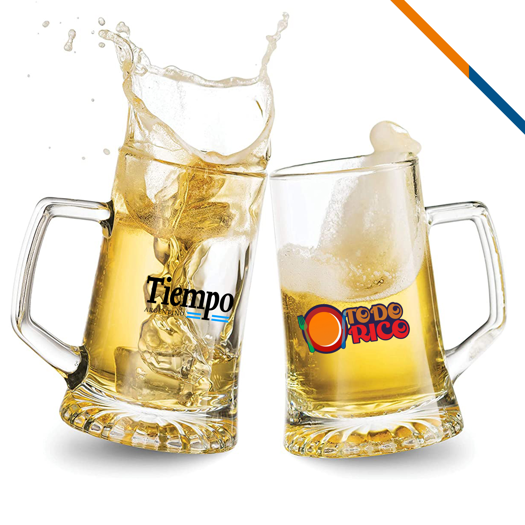 Anthea Glass Beer Mugs - 25 OZ. 5