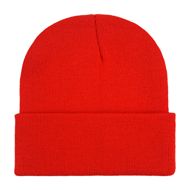 Knitted Cuffed Rolled Beanie 9