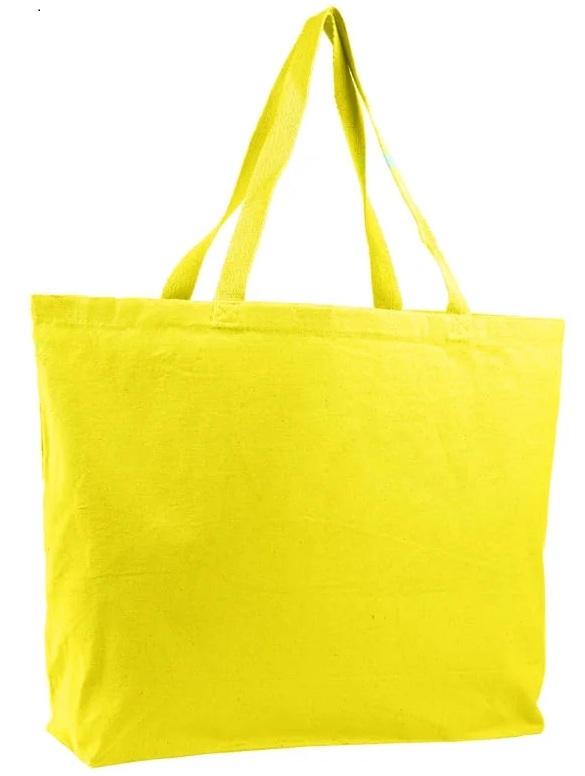Canvas Jumbo Tote with 5" Bottom Gusset 6